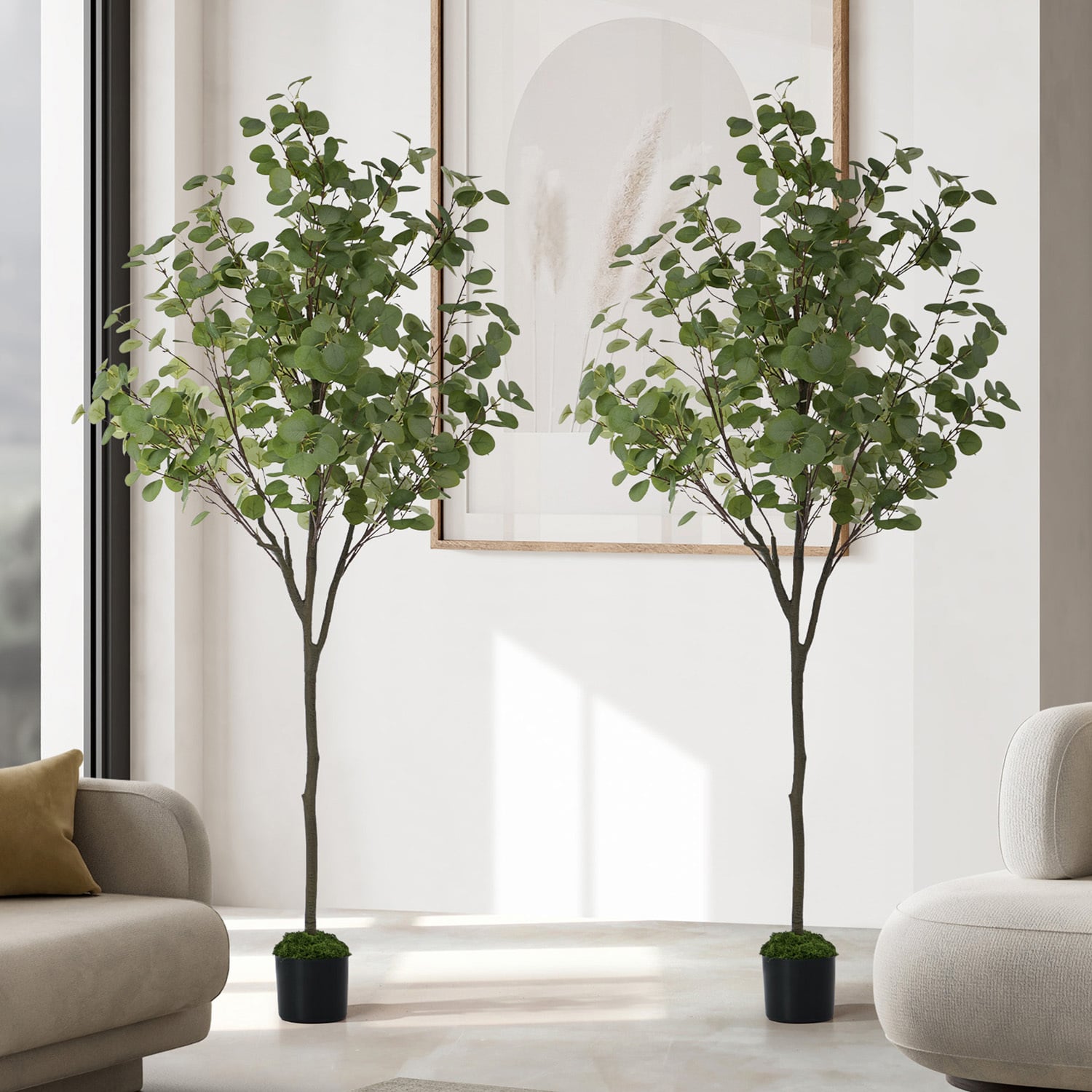 150cm Potted Faux Eucalyptus Trees