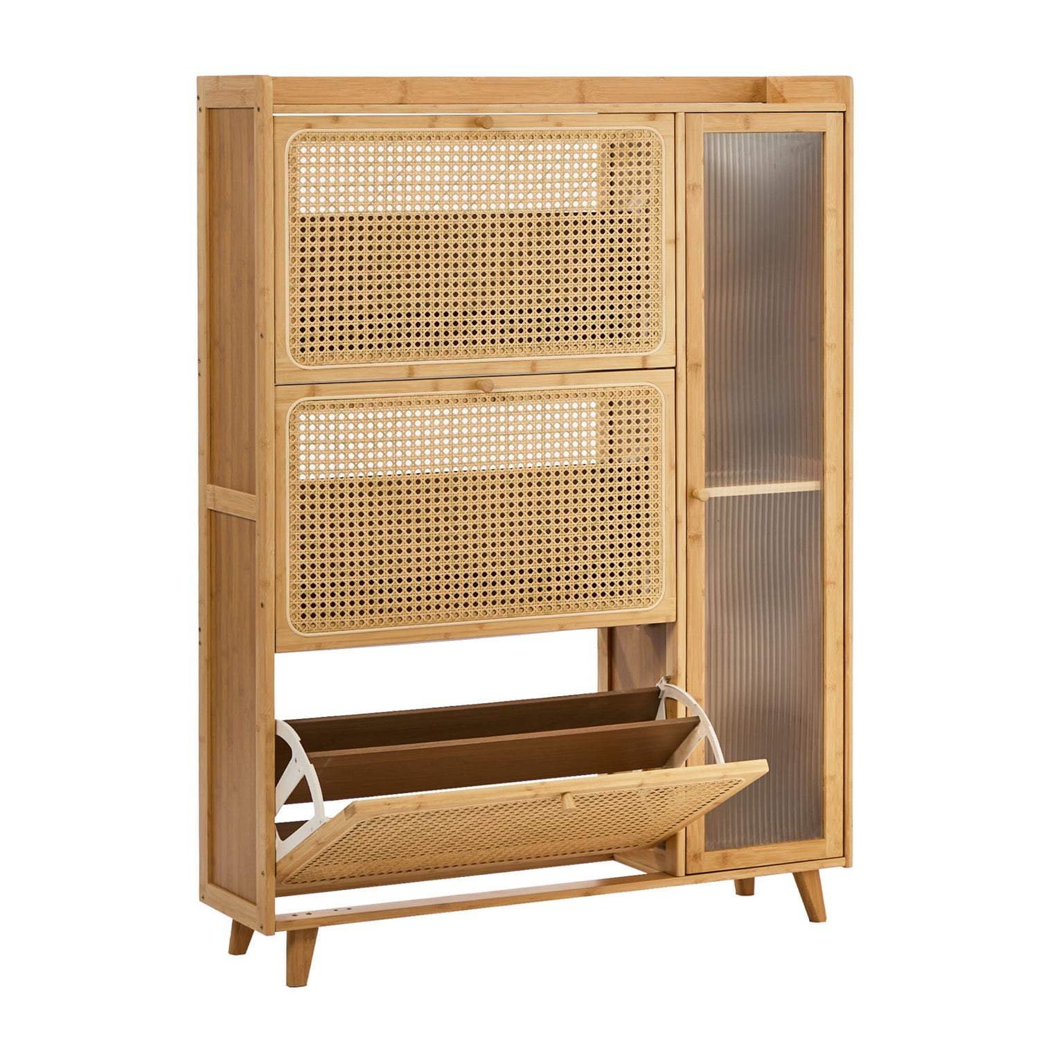 Ylven Bamboo Shoe Cabinet