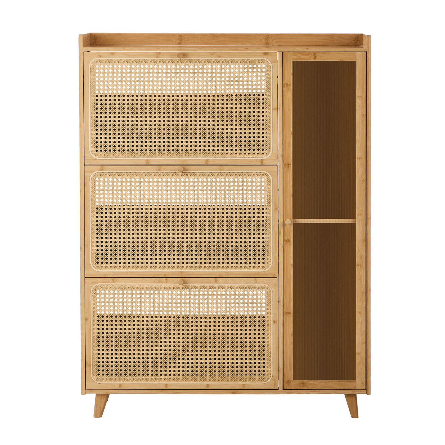 Ylven Bamboo Shoe Cabinet
