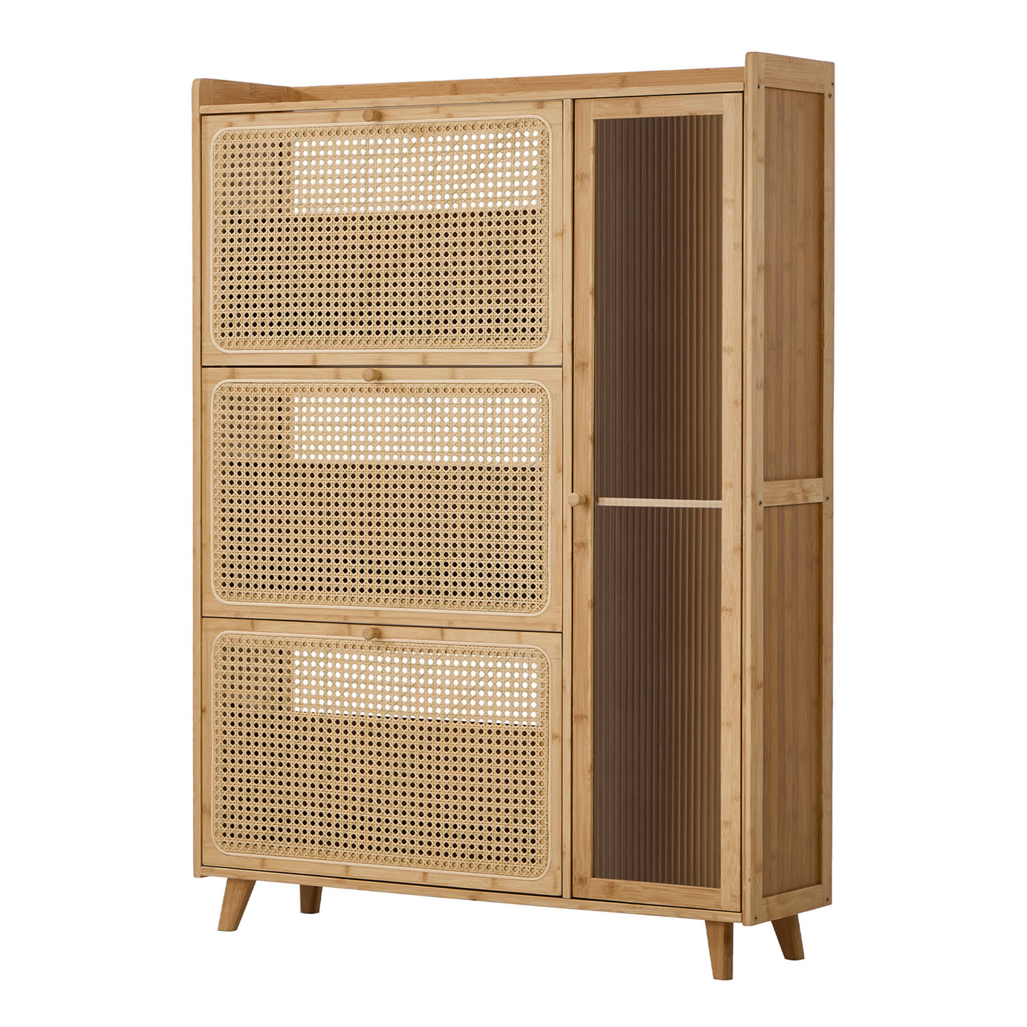 Ylven Bamboo Shoe Cabinet