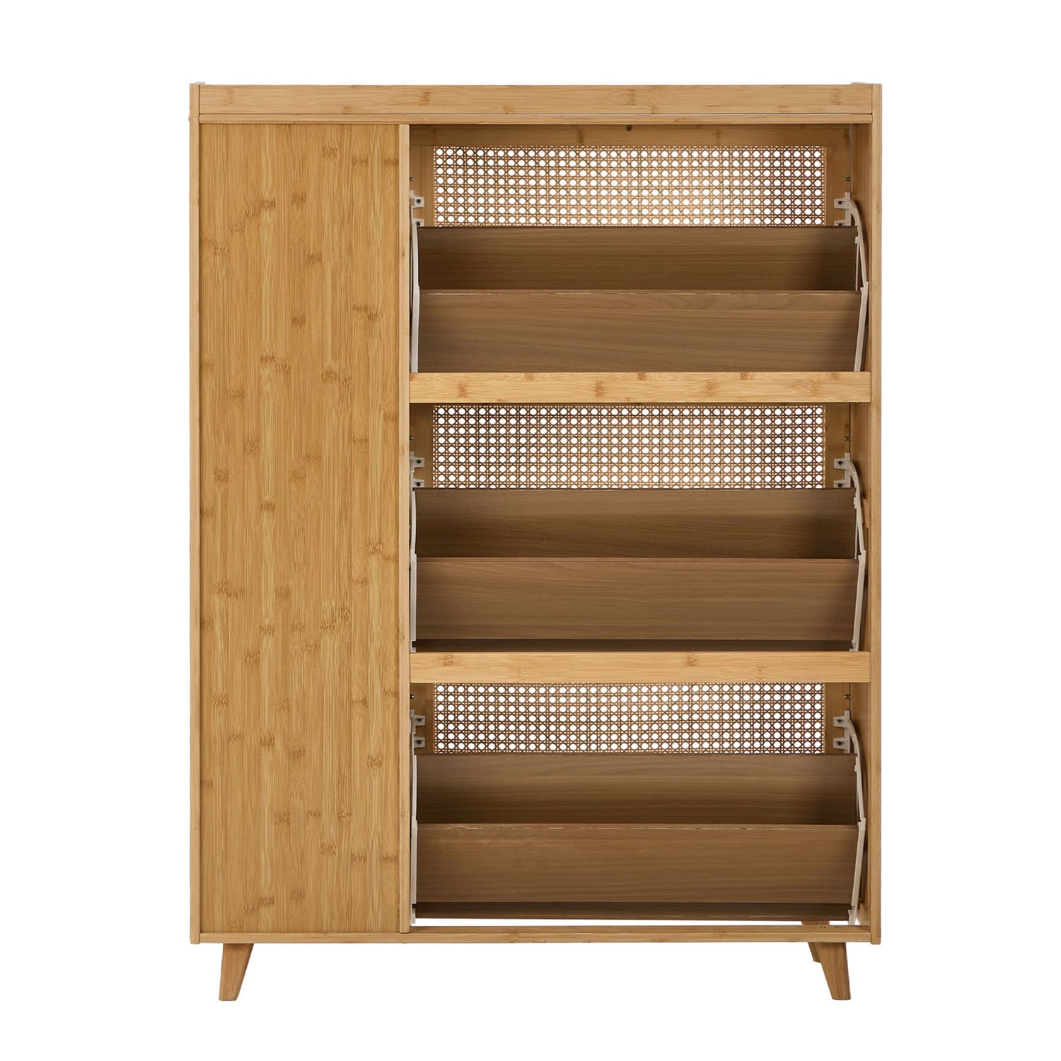 Ylven Bamboo Shoe Cabinet