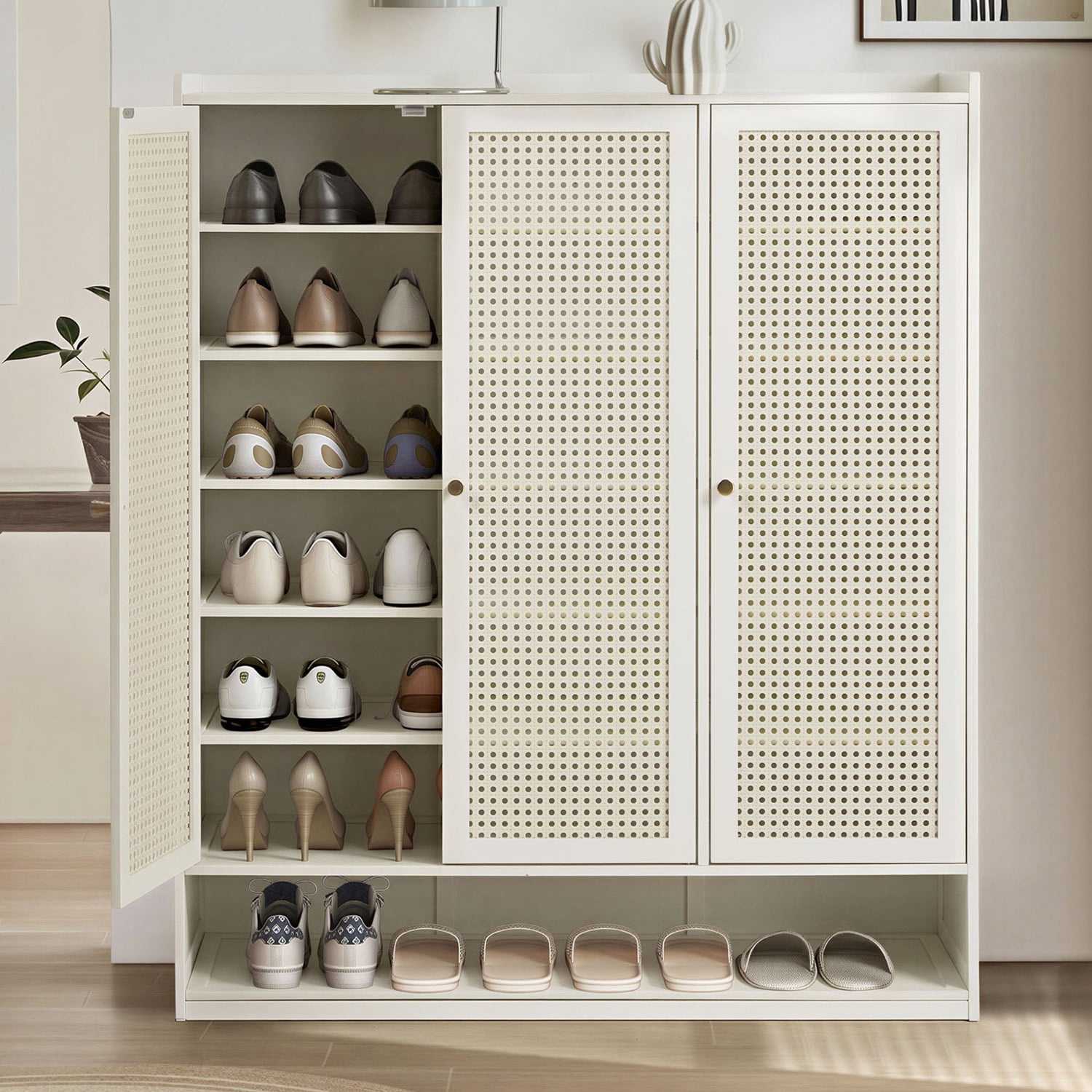 Noreth Bamboo Shoe Cabinet