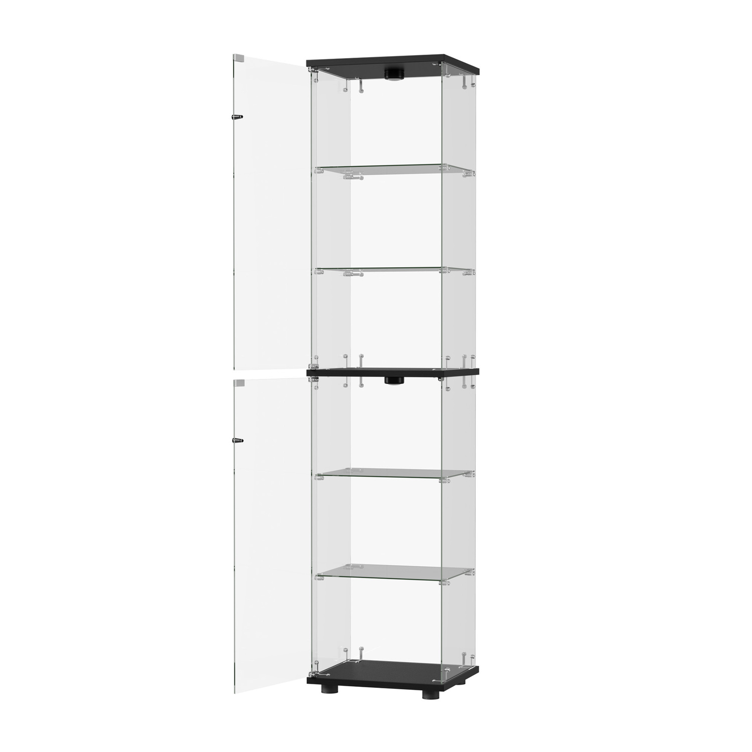 Kieran 6 Tier LED Glass Display Cabinet