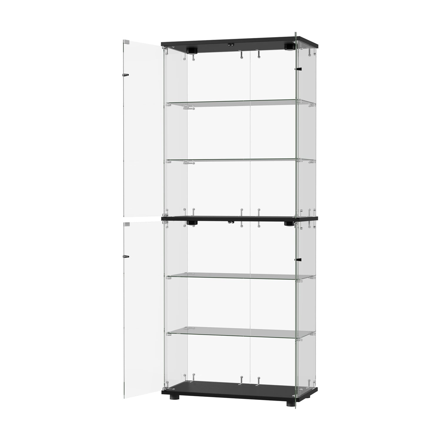 Kieran 6 Tier 2 Door LED Glass Display Cabinet