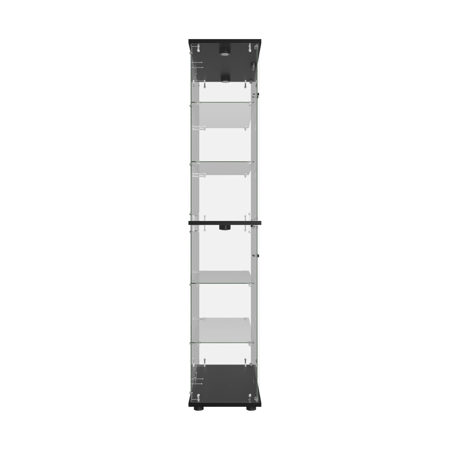 Kieran 6 Tier 2 Door LED Glass Display Cabinet