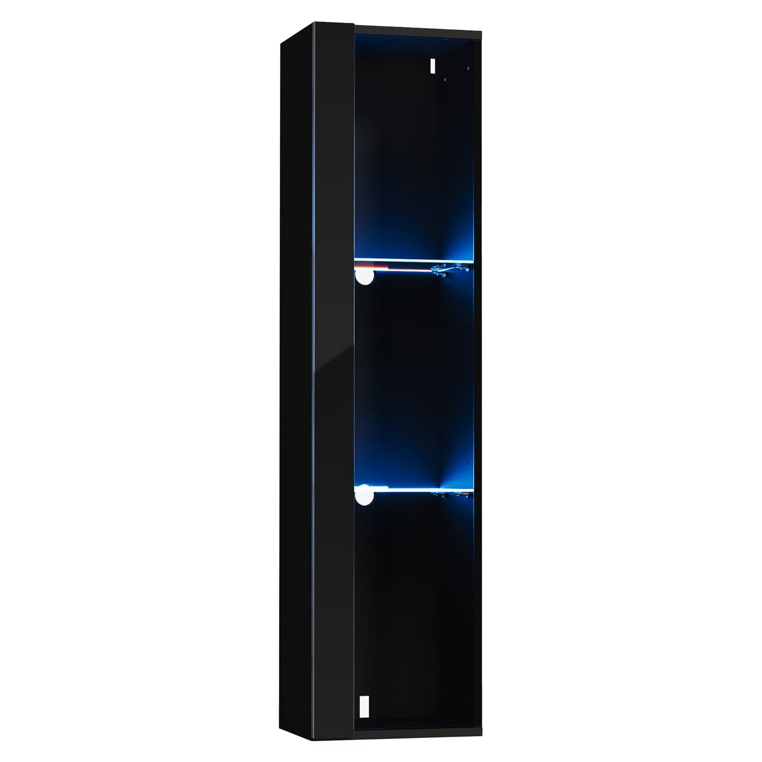 Taiga 3 Tier Wall-Mounted LED Display Cabinet
