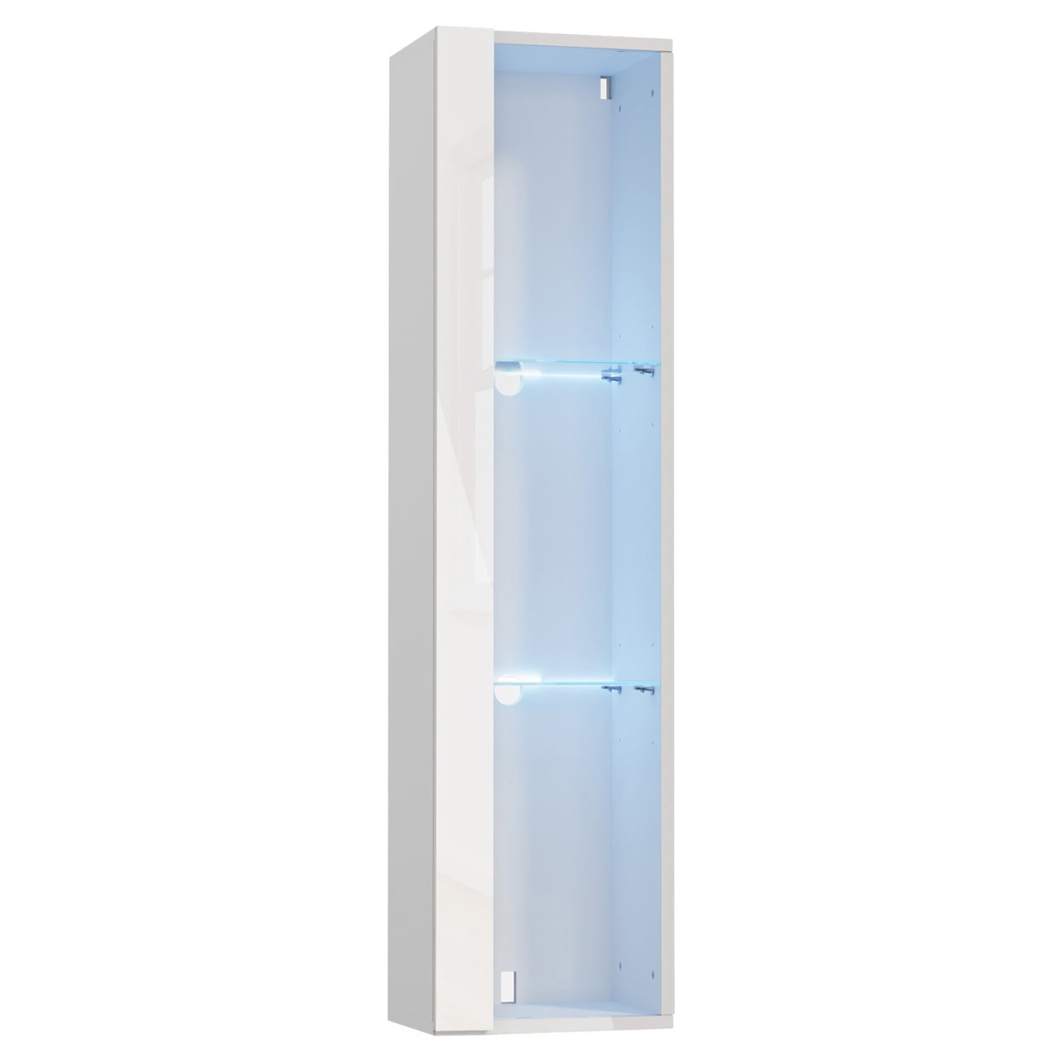 Taiga 3 Tier Wall-Mounted LED Display Cabinet