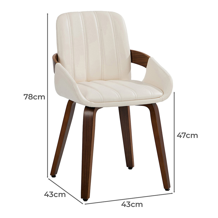 Elvian Faux Leather Dining Chairs
