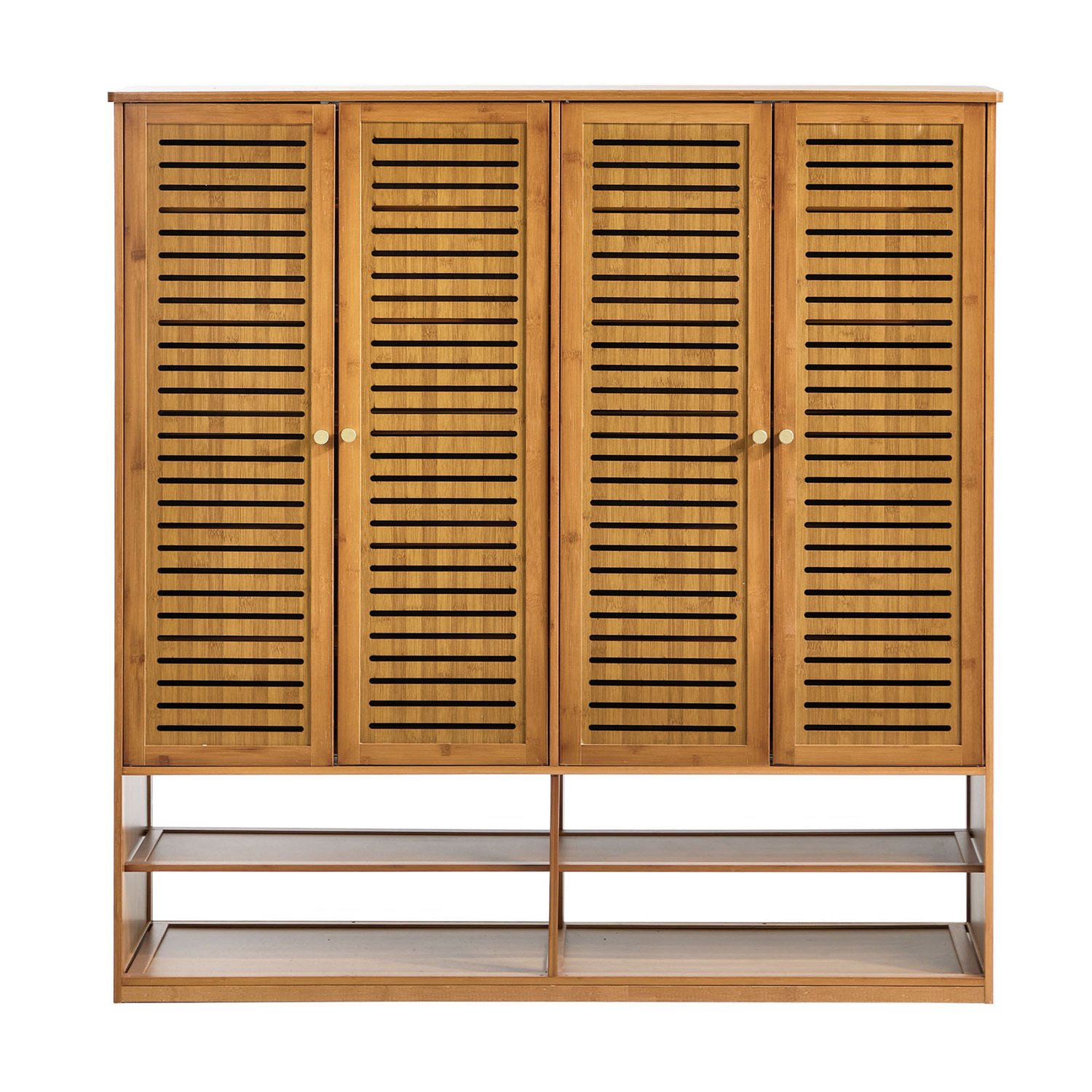 Kaeson 4 Door Bamboo Shoe Cabinet