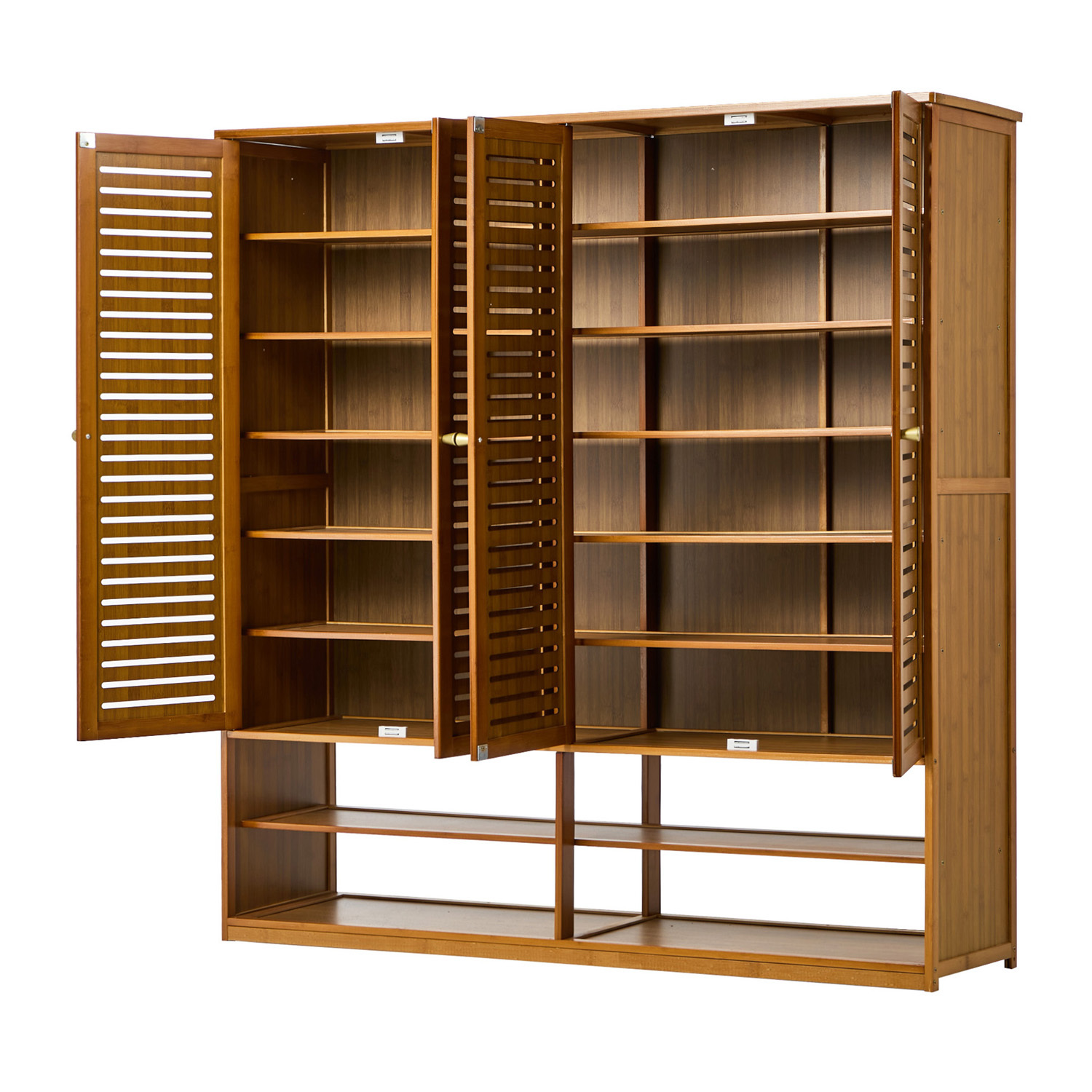 Kaeson 4 Door Bamboo Shoe Cabinet