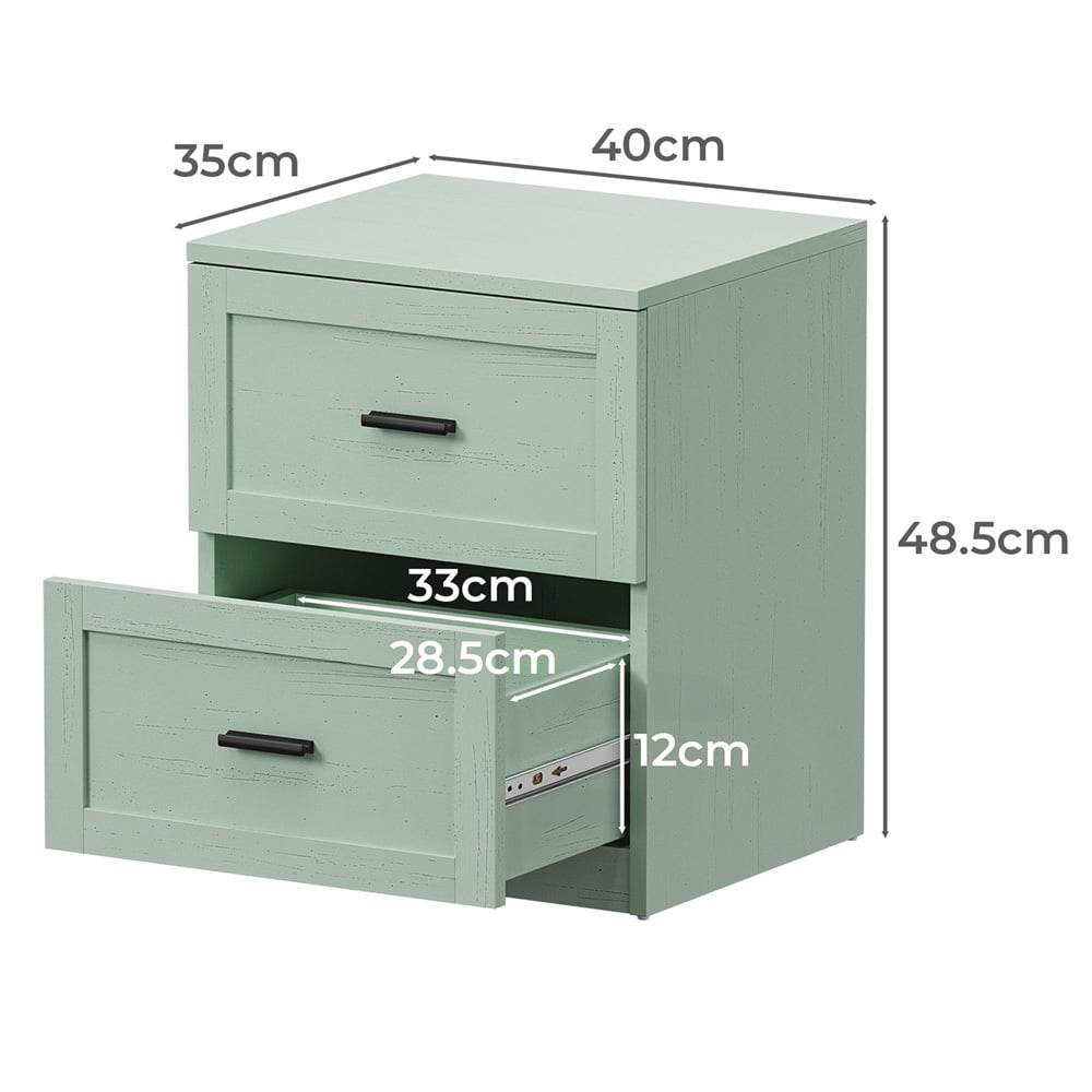 Sora 2 Drawer Bedside Table