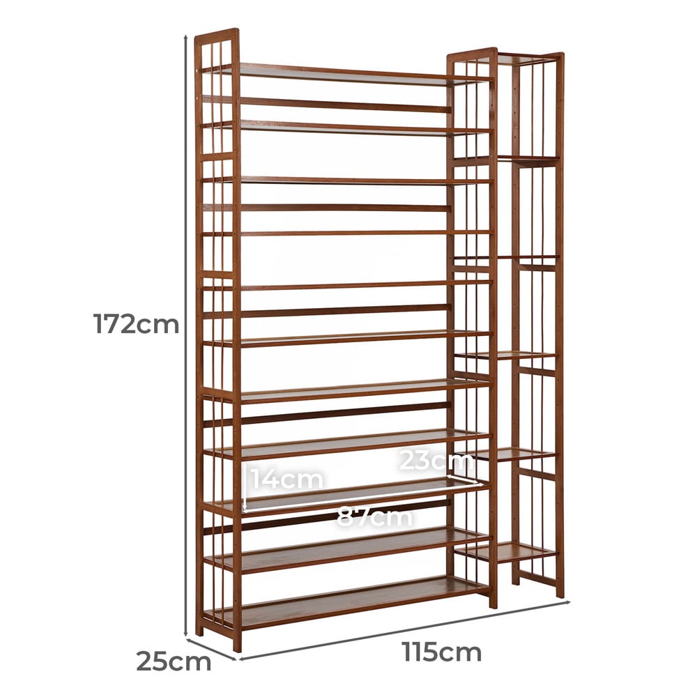 Emoryn 11 Tier Bamboo Shoe Rack