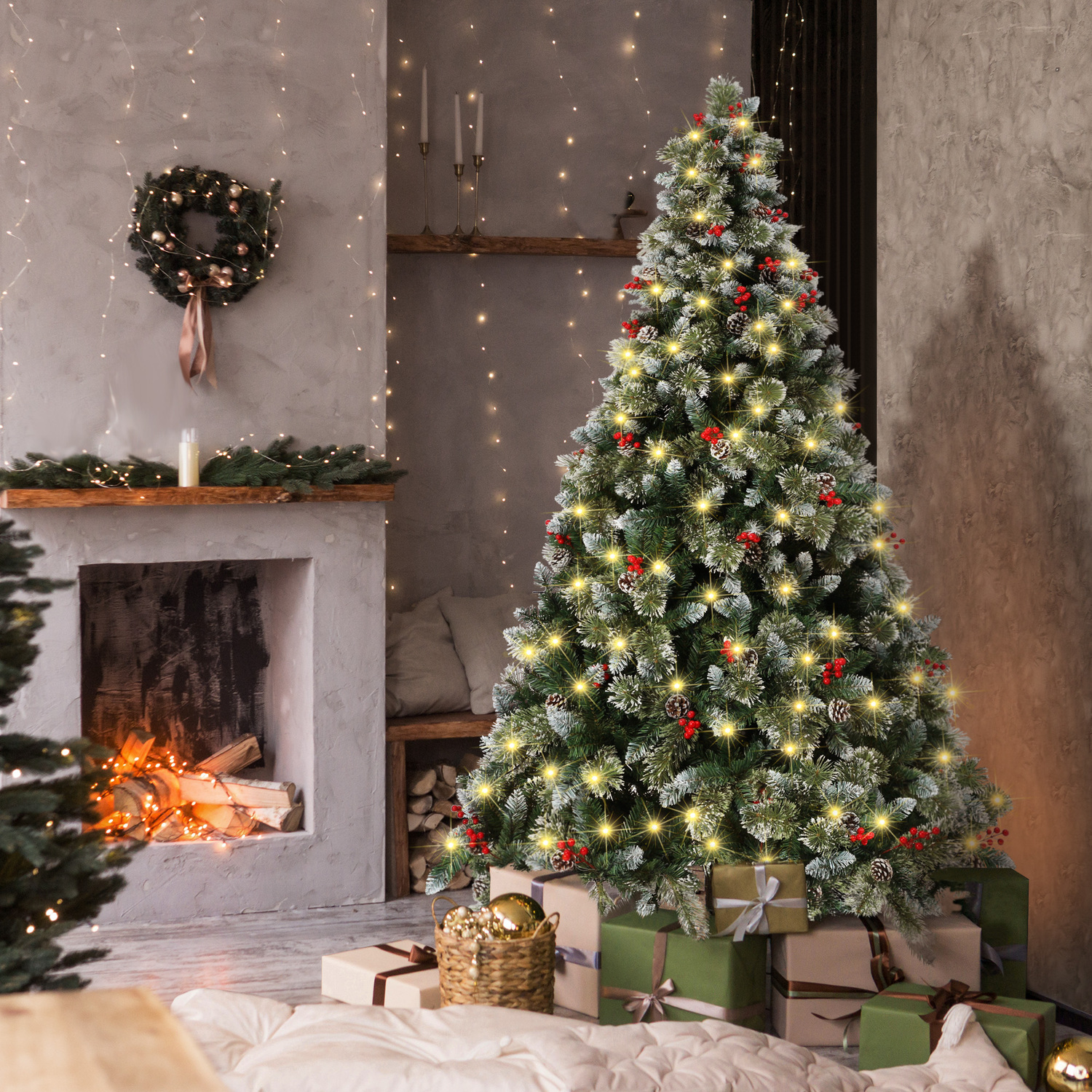 Noel LED Christmas Tree with Ornaments