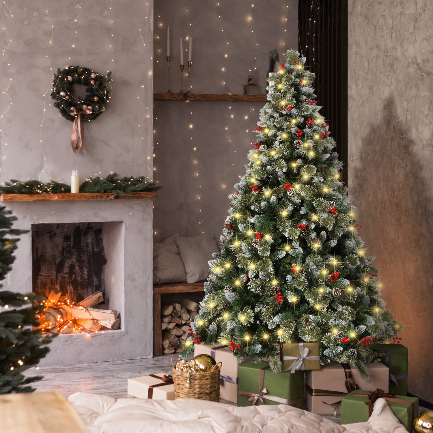Noel LED Christmas Tree with Ornaments