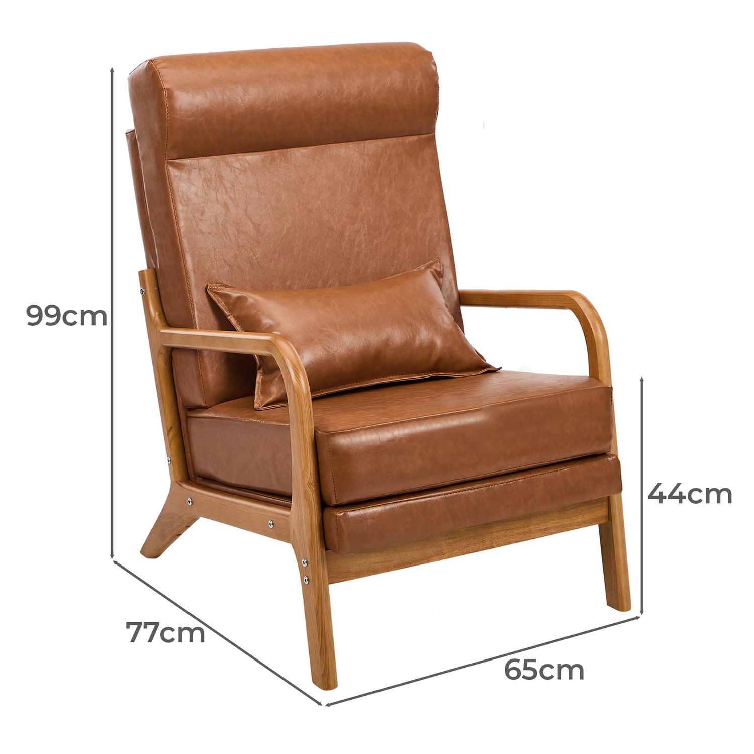 Mayfield Faux Leather Armchair