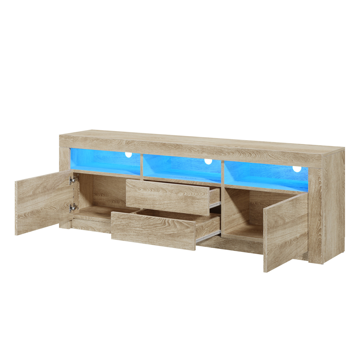 180cm-Galland-2-Drawer-Entertainment-Unit-with-LED.Light