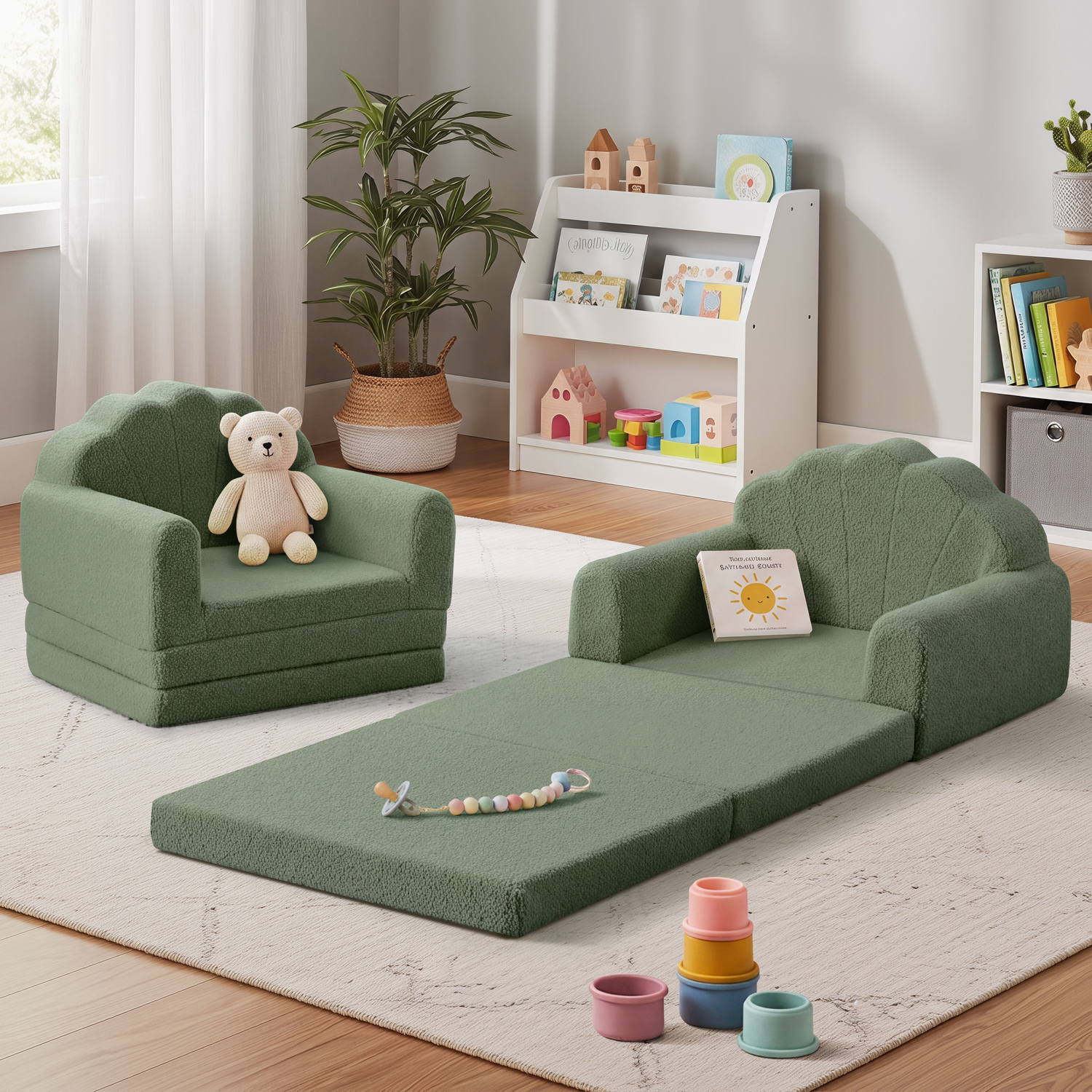 Kids' Clarion Sherpa Sofa Bed