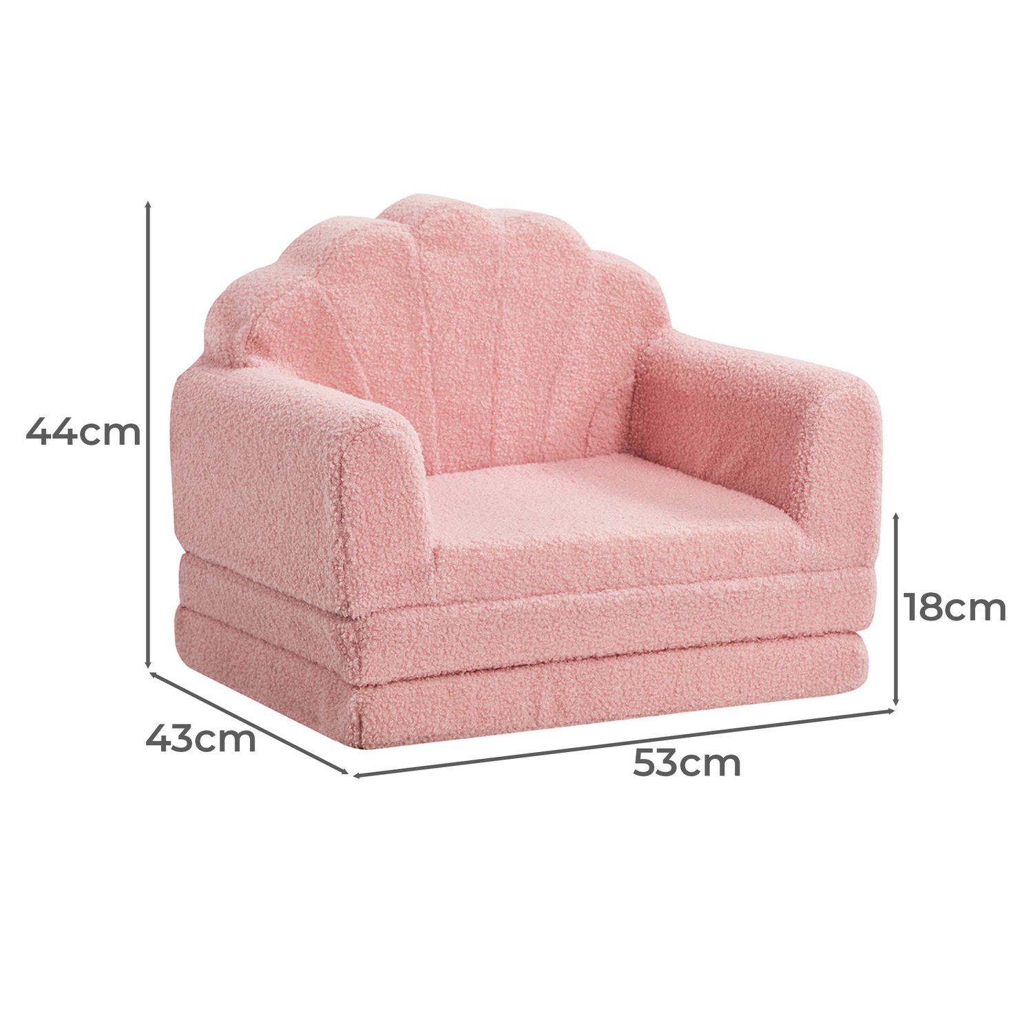 Kids' Clarion Sherpa Sofa Bed