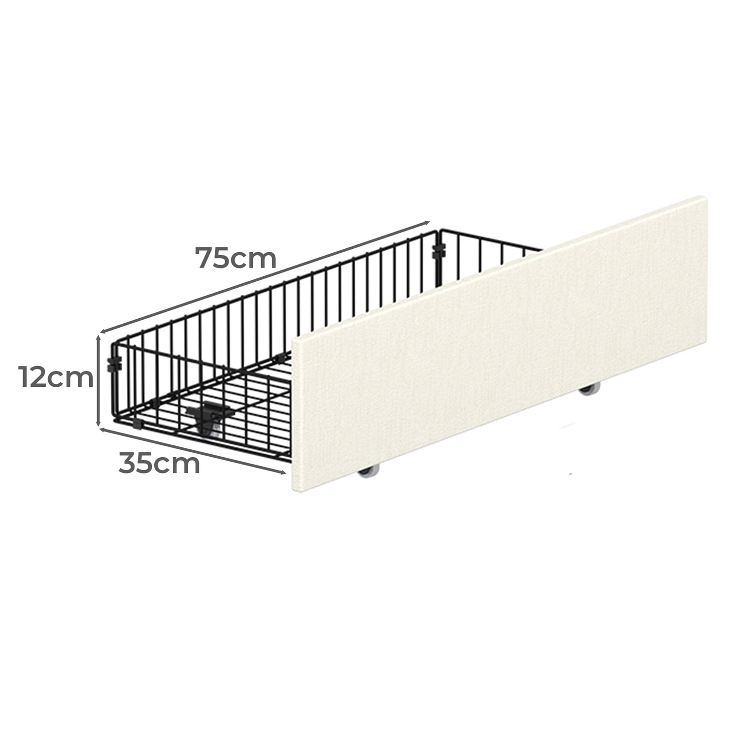 Tusca Upholstered Bed with LED & Underbed Drawer