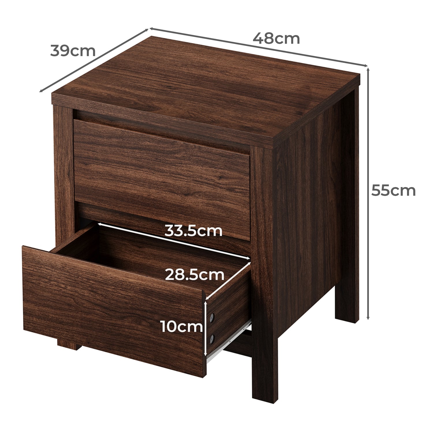Culver Bedside Table