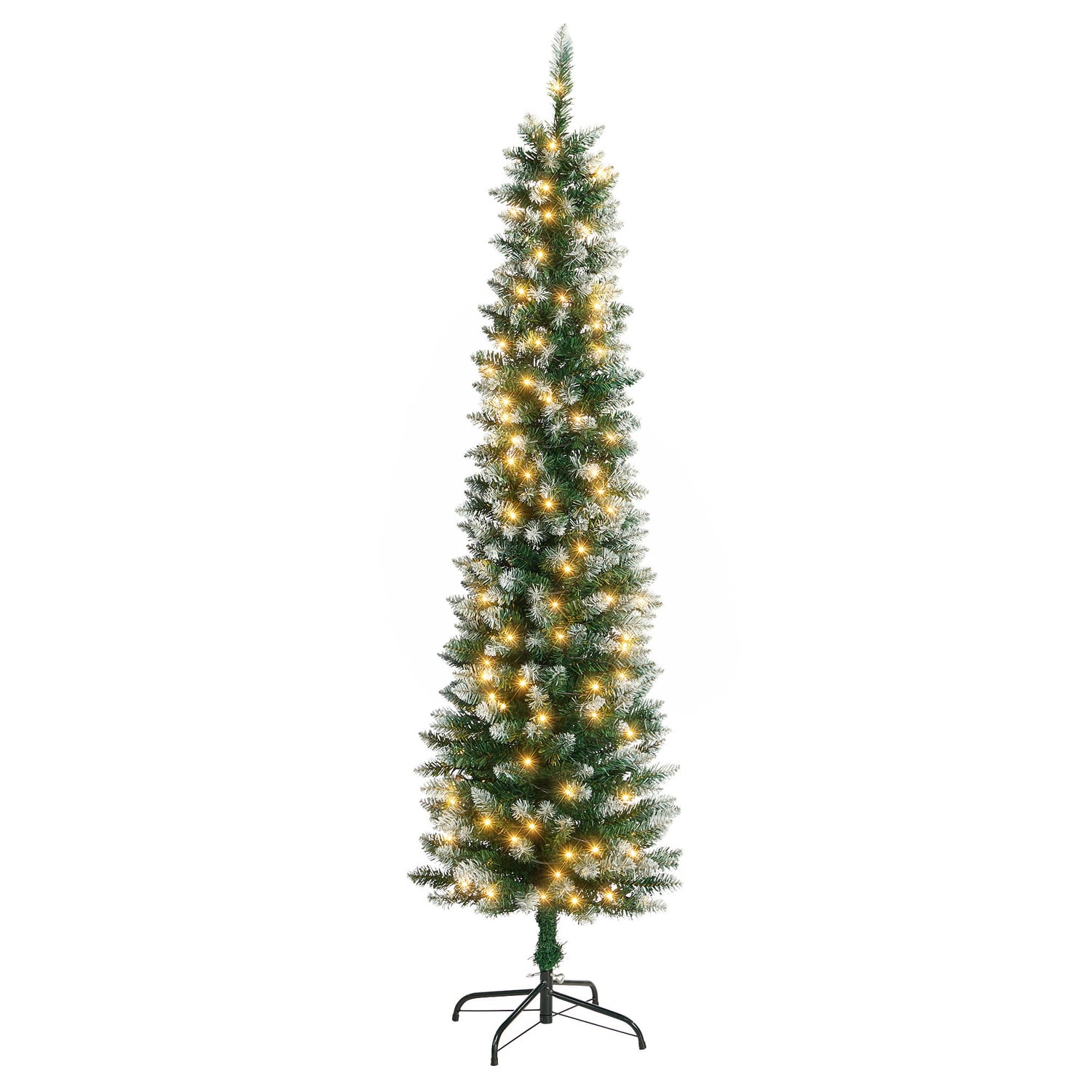 180cm White Slim LED Christmas Tree