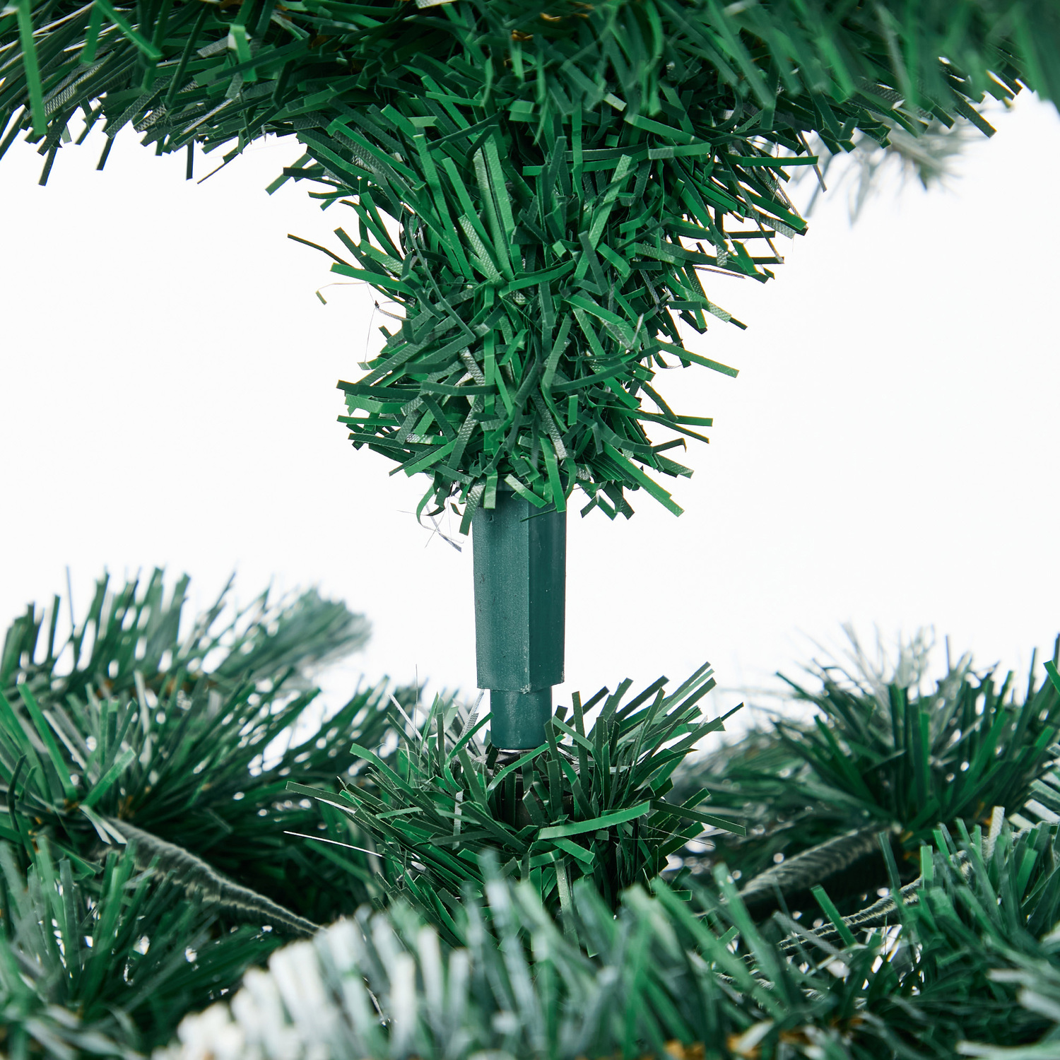 Green Slim LED Christmas Tree with Pine Cones
