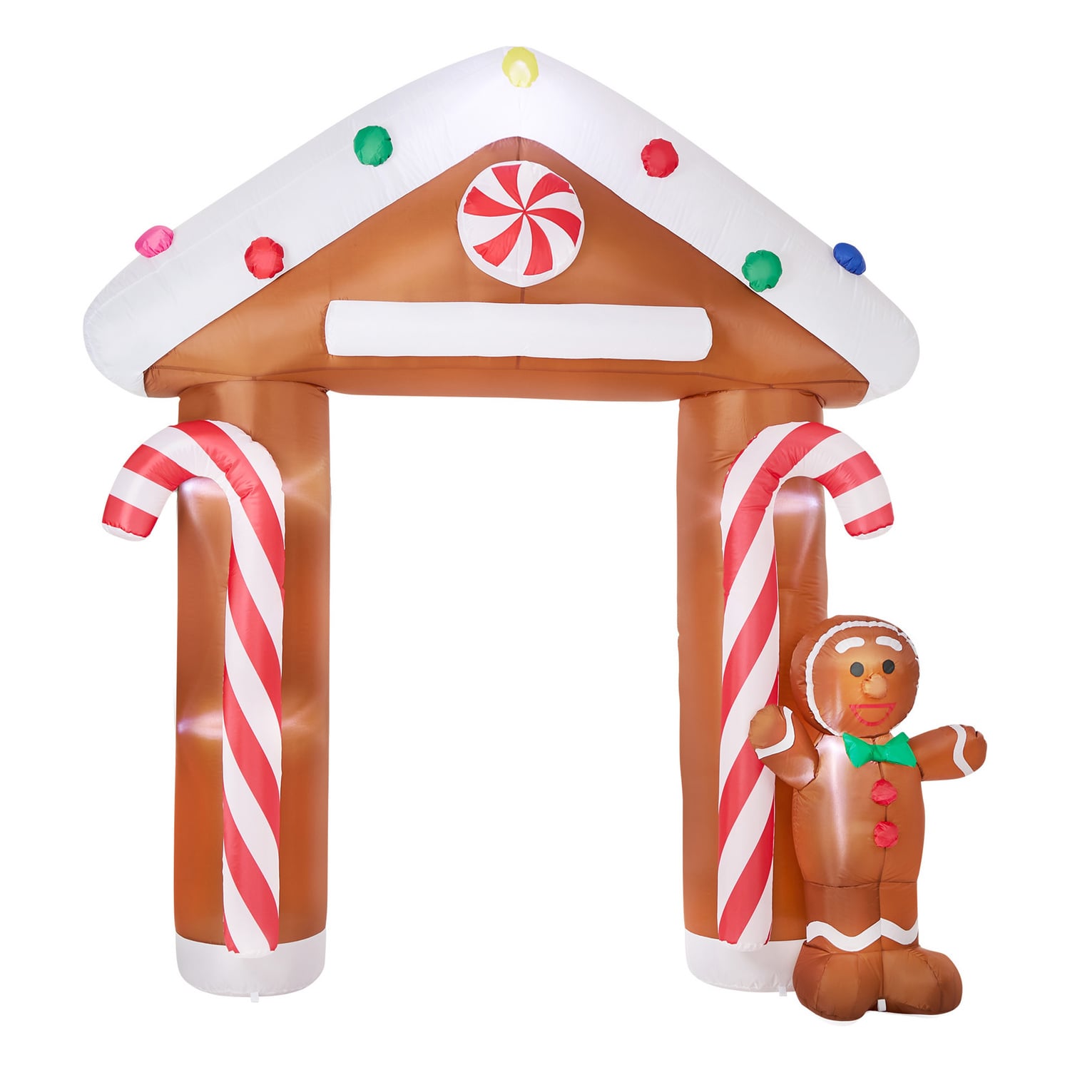 Gingerbread Archway LED Inflatable Christmas Decoration