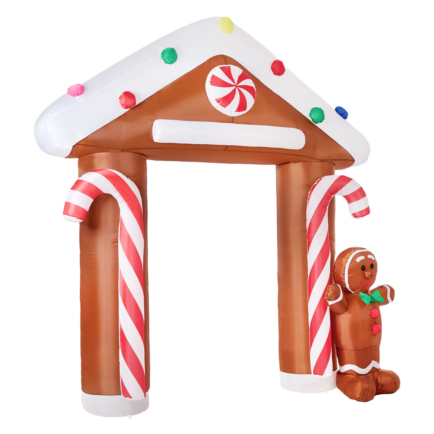 Gingerbread Archway LED Inflatable Christmas Decoration