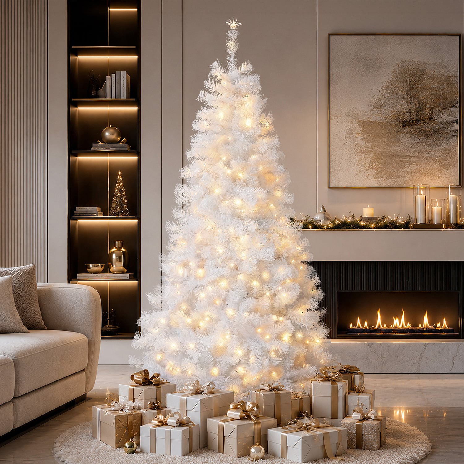 White Tinseltown LED Christmas Tree