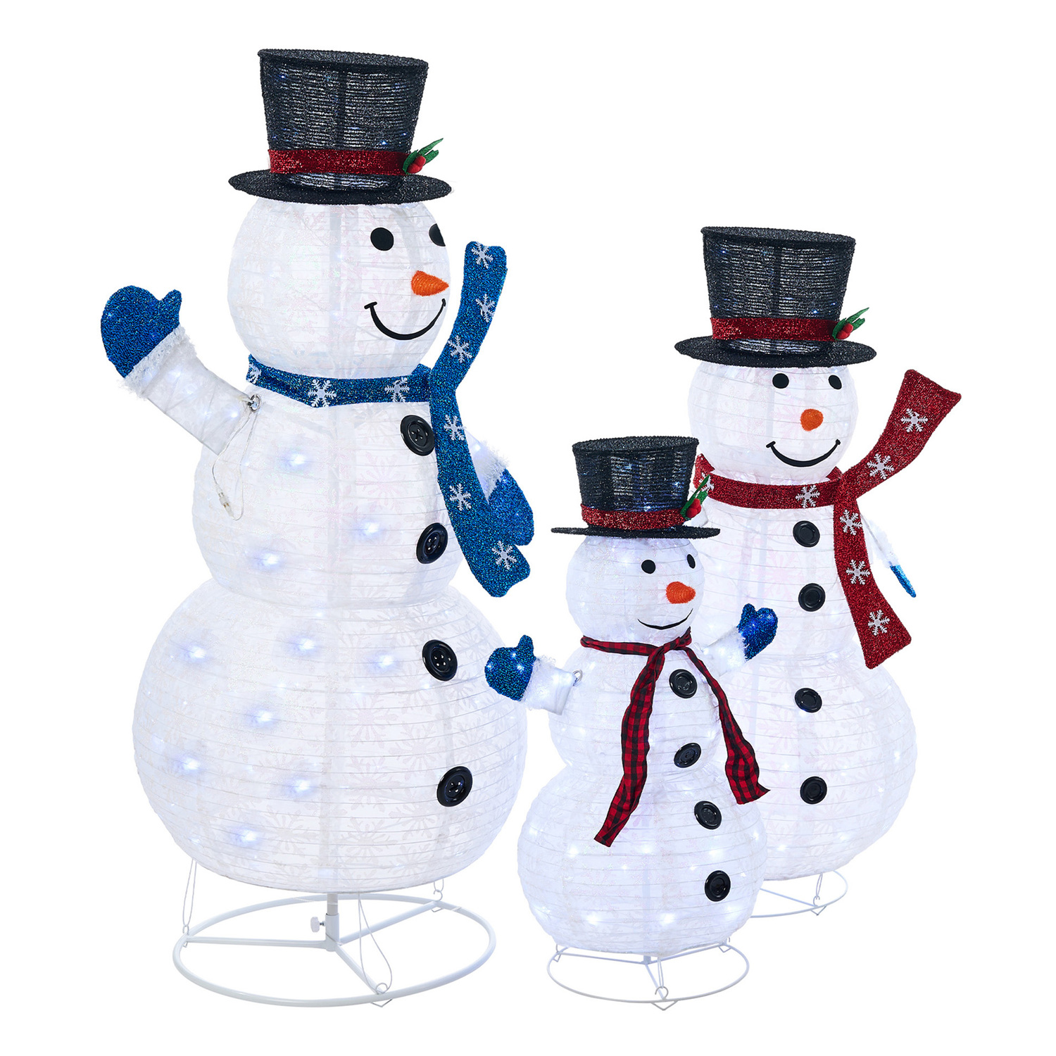 3 Piece Chilly Snowman LED Christmas Decoration Set