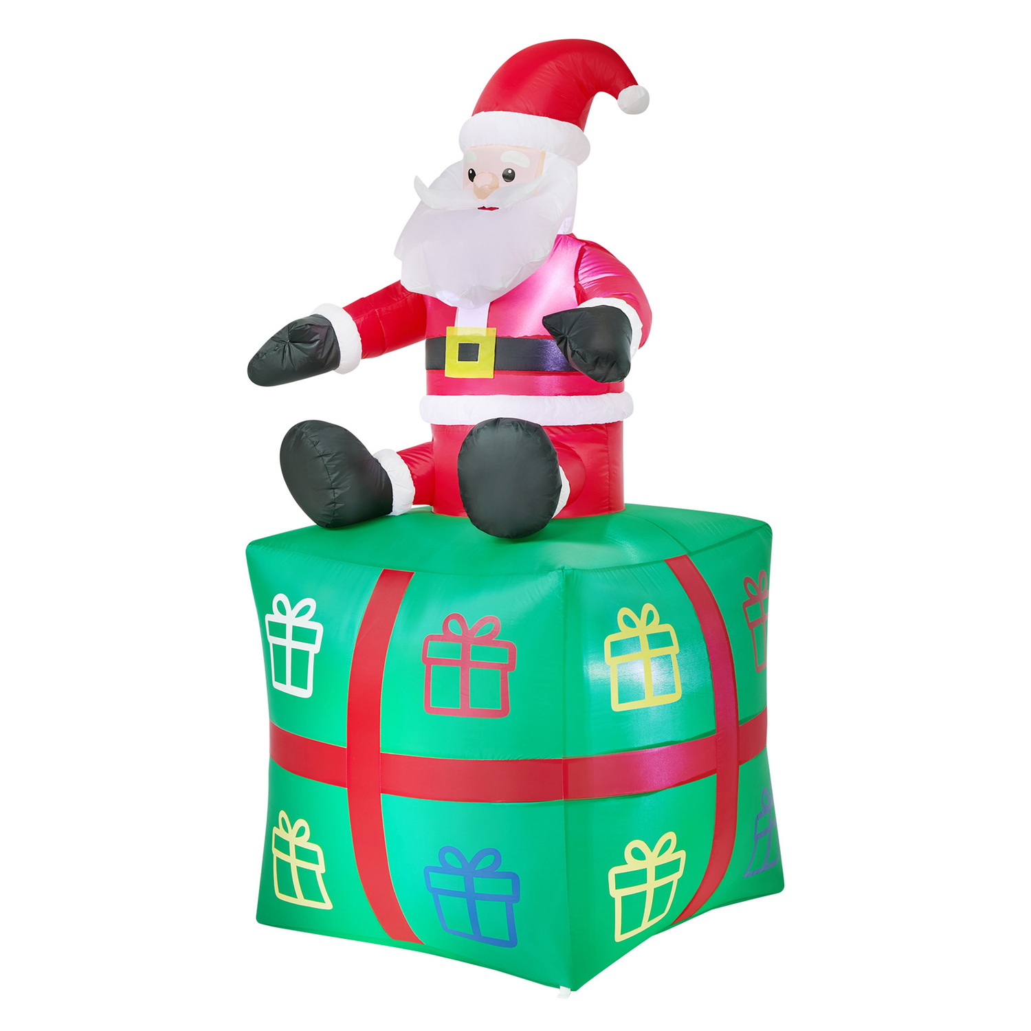 Santa Gift Box LED Inflatable Christmas Decoration