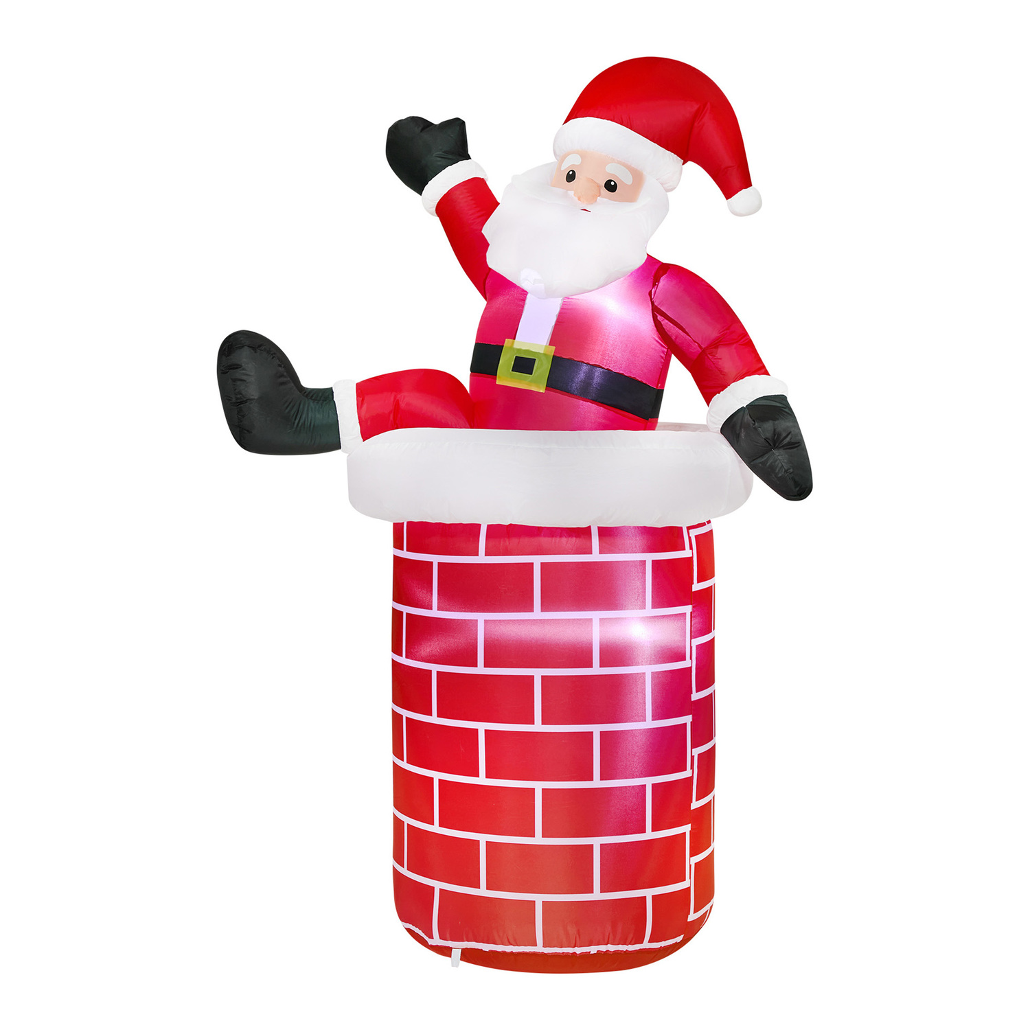 Santa Chimney LED Inflatable Christmas Decoration