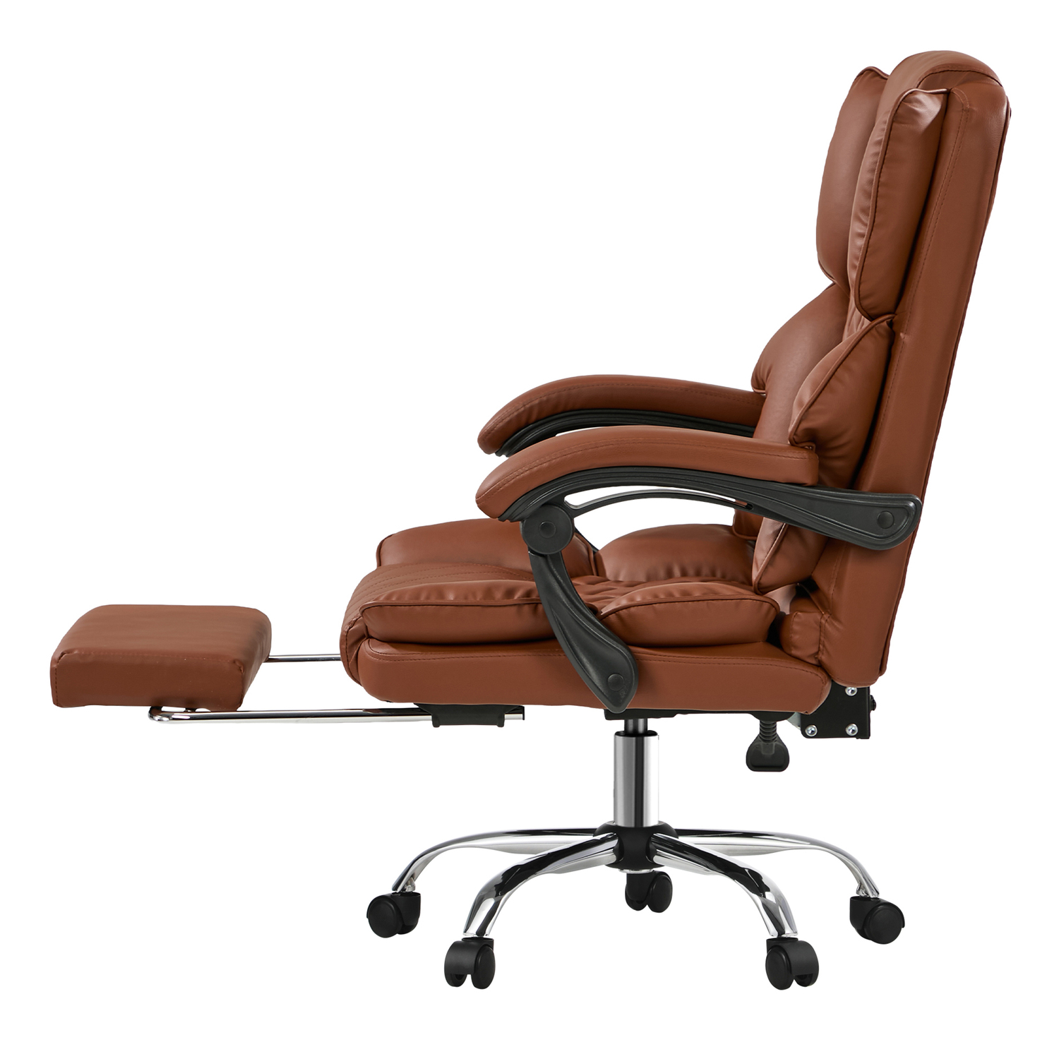 Lewiston Faux Leather Executive Chair with Footrest