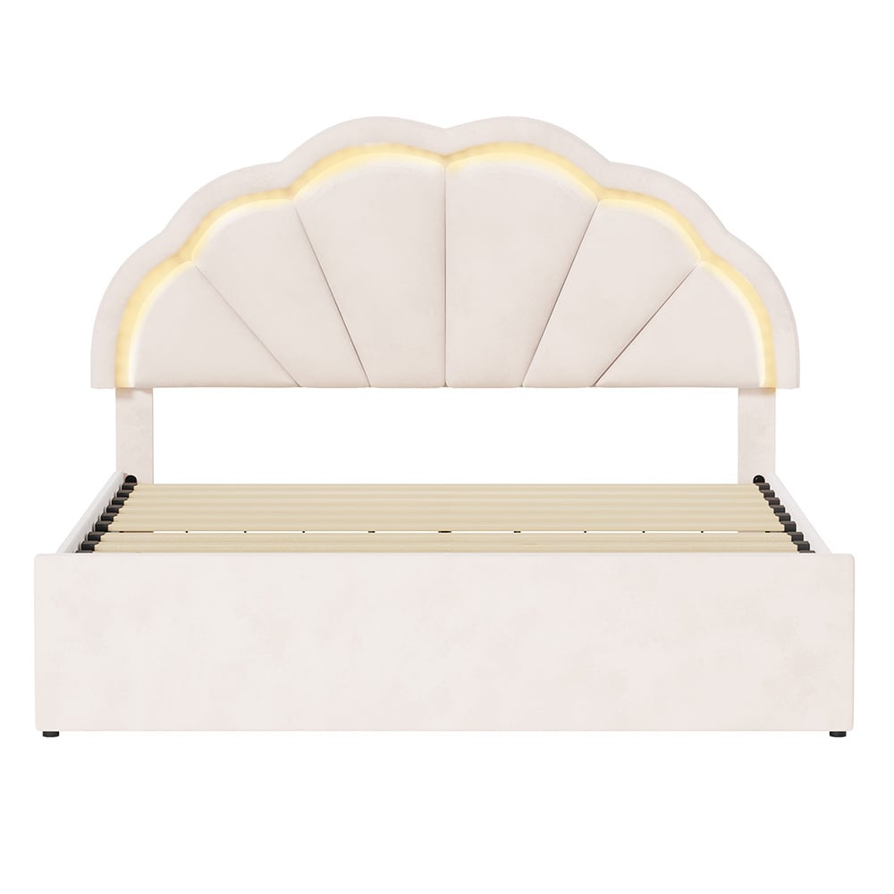 Gothel Upholstered Bed Frame with Underbed Drawers