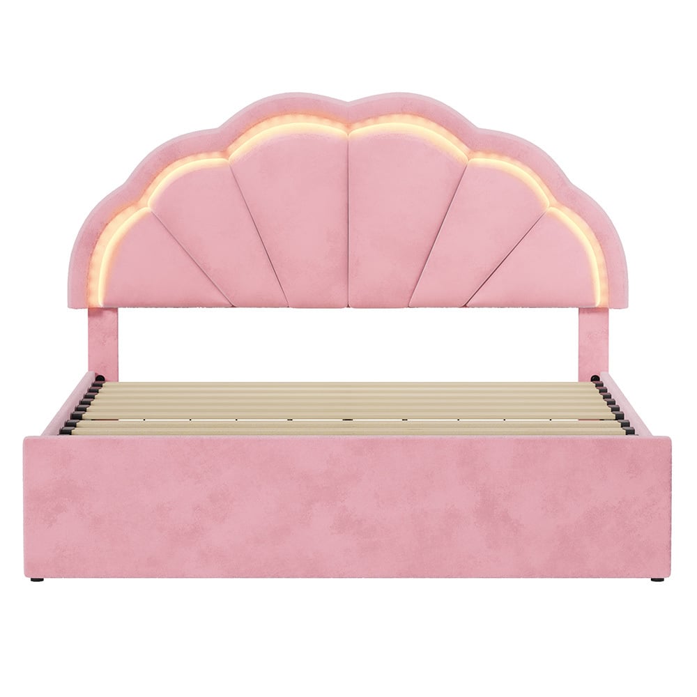 Gothel Upholstered Bed Frame with Underbed Drawers