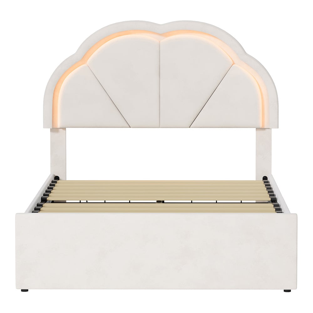 Gothel Upholstered Bed Frame with Underbed Drawers