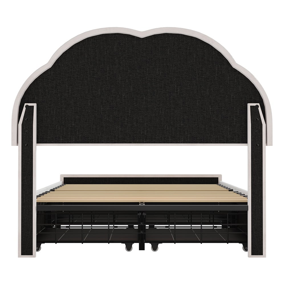Gothel Upholstered Bed Frame with Underbed Drawers