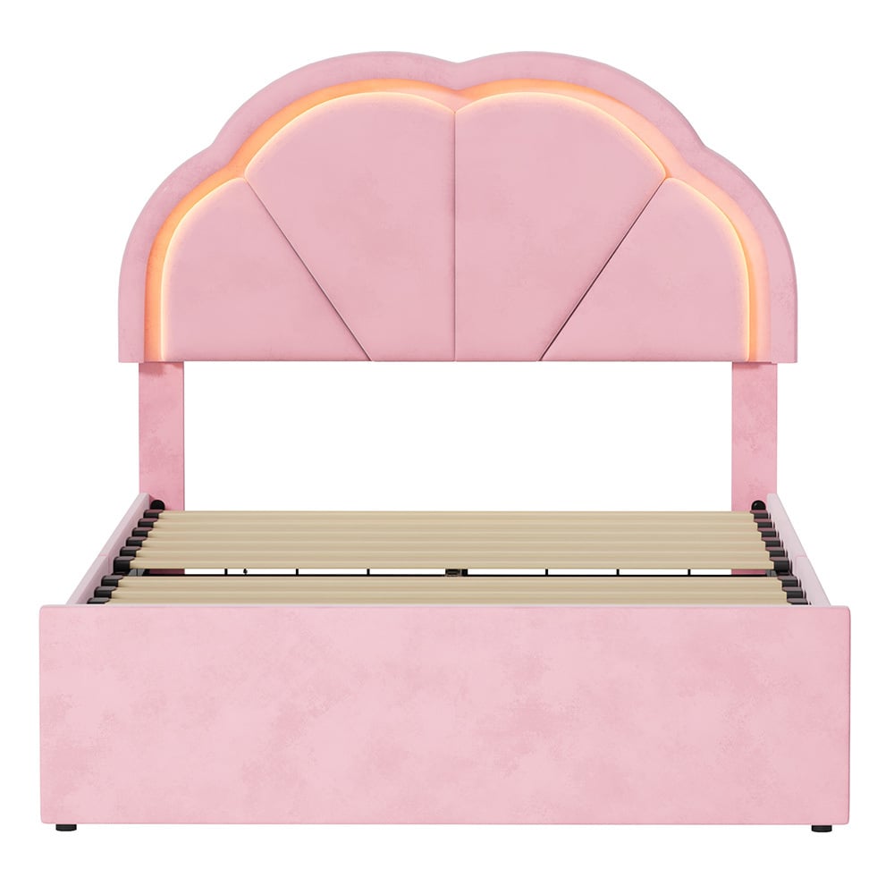 Gothel Upholstered Bed Frame with Underbed Drawers