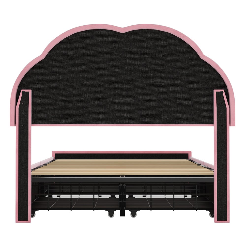Gothel Upholstered Bed Frame with Underbed Drawers