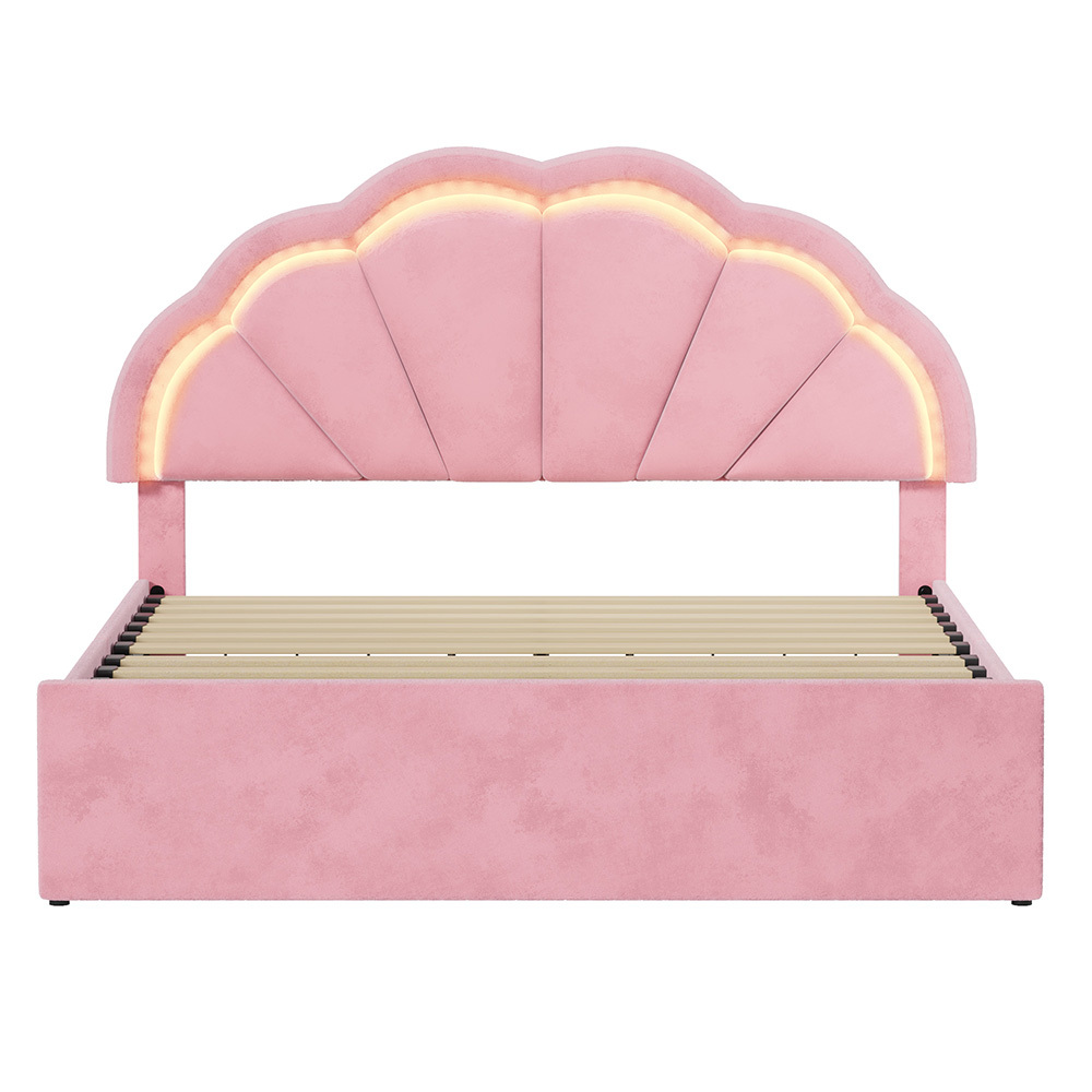 Gothel Upholstered Bed Frame with Underbed Drawers