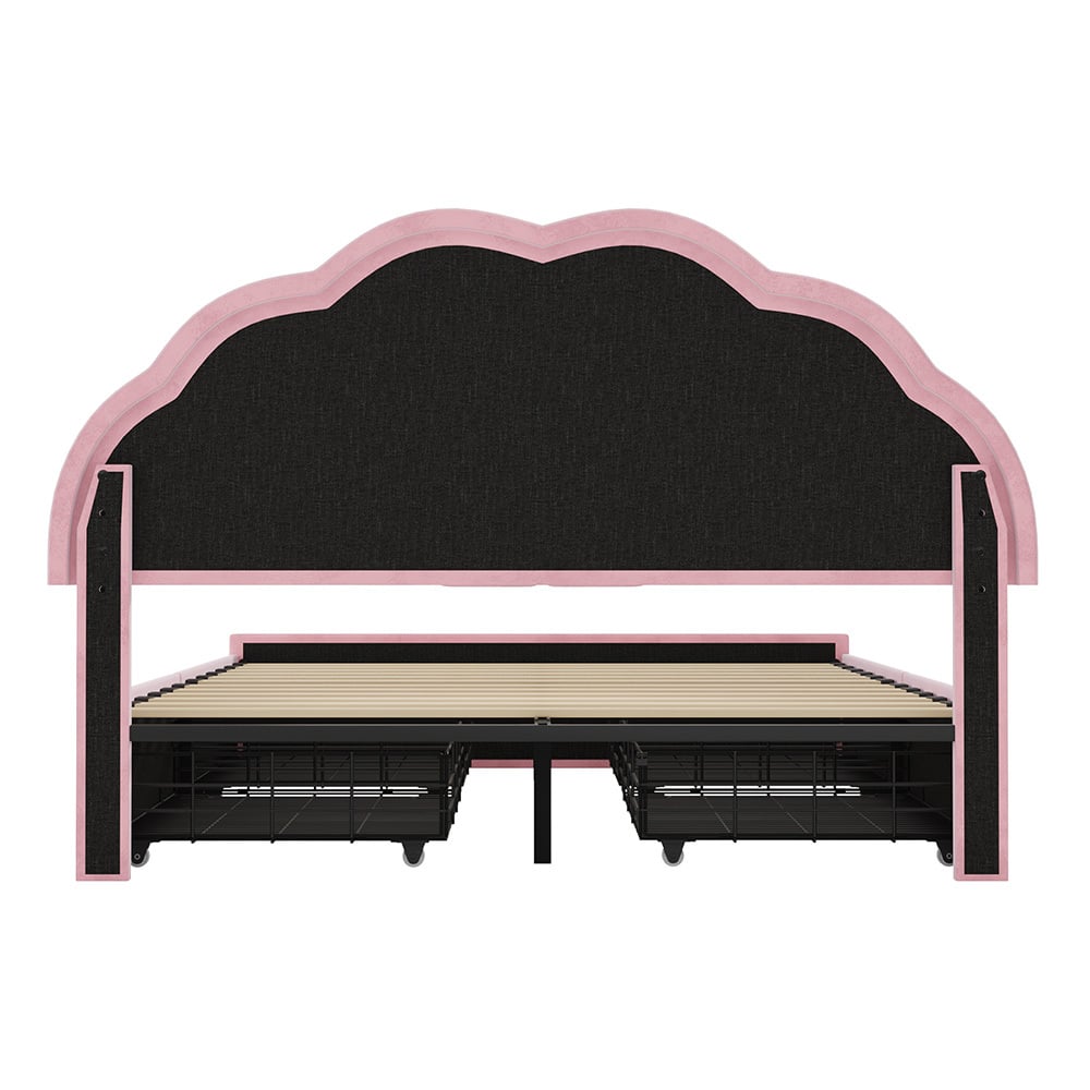 Gothel Upholstered Bed Frame with Underbed Drawers