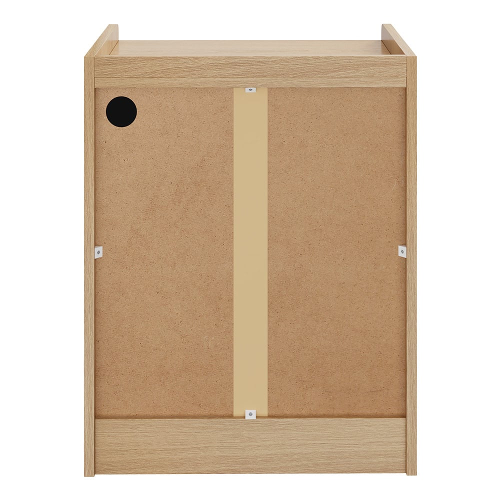 Jacobo 3 Drawer Bedside Table with AC Outlet & USB Port