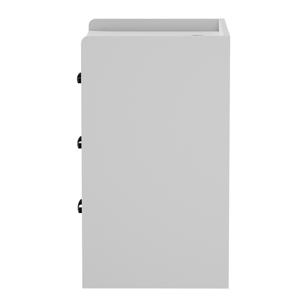 Jacobo 3 Drawer Bedside Table with AC Outlet & USB Port