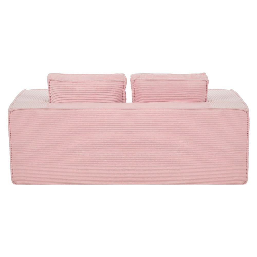 Pink Ella 2 Seater Corduroy Sofa