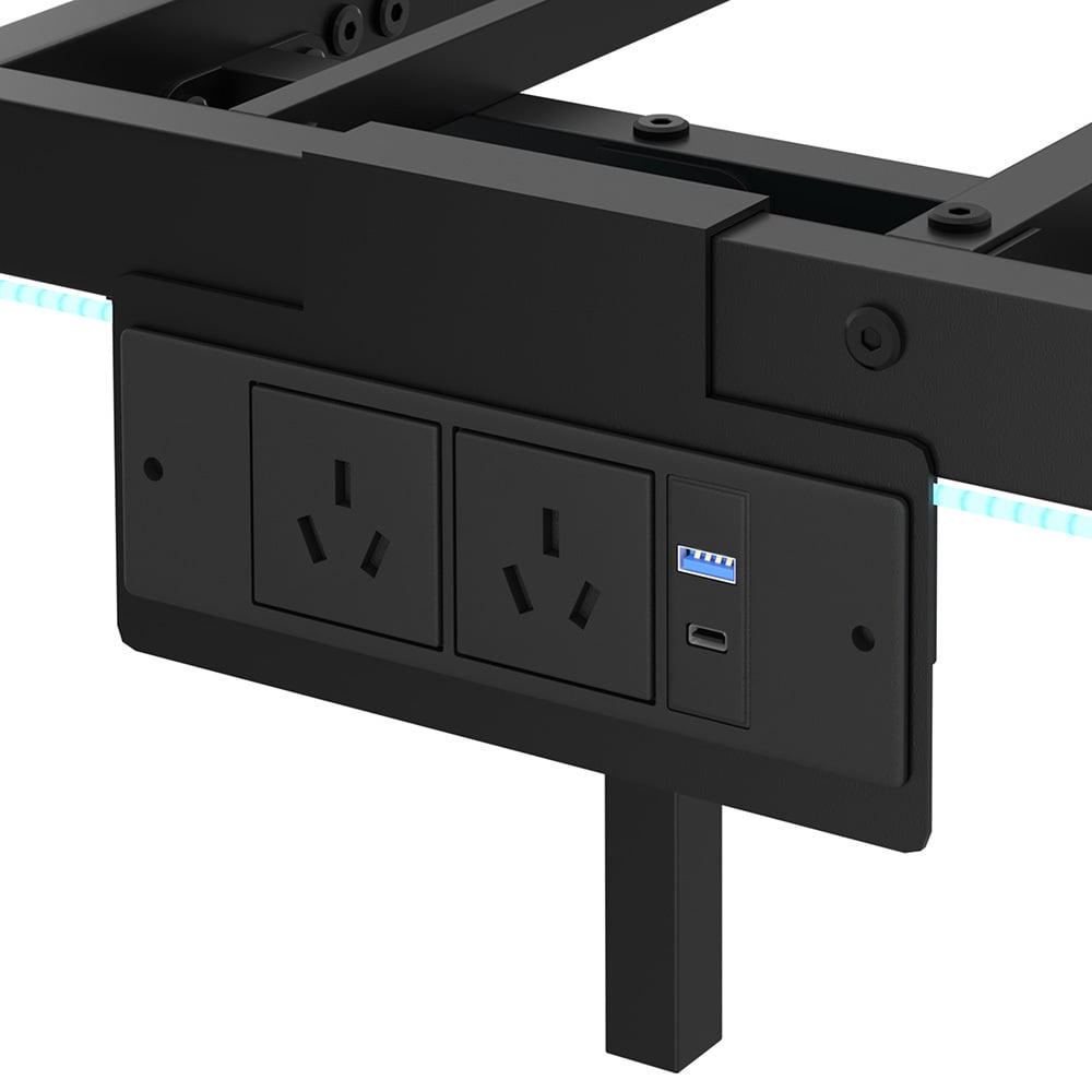 Bobby Bed Frame with LED AC Outlet and USB Port