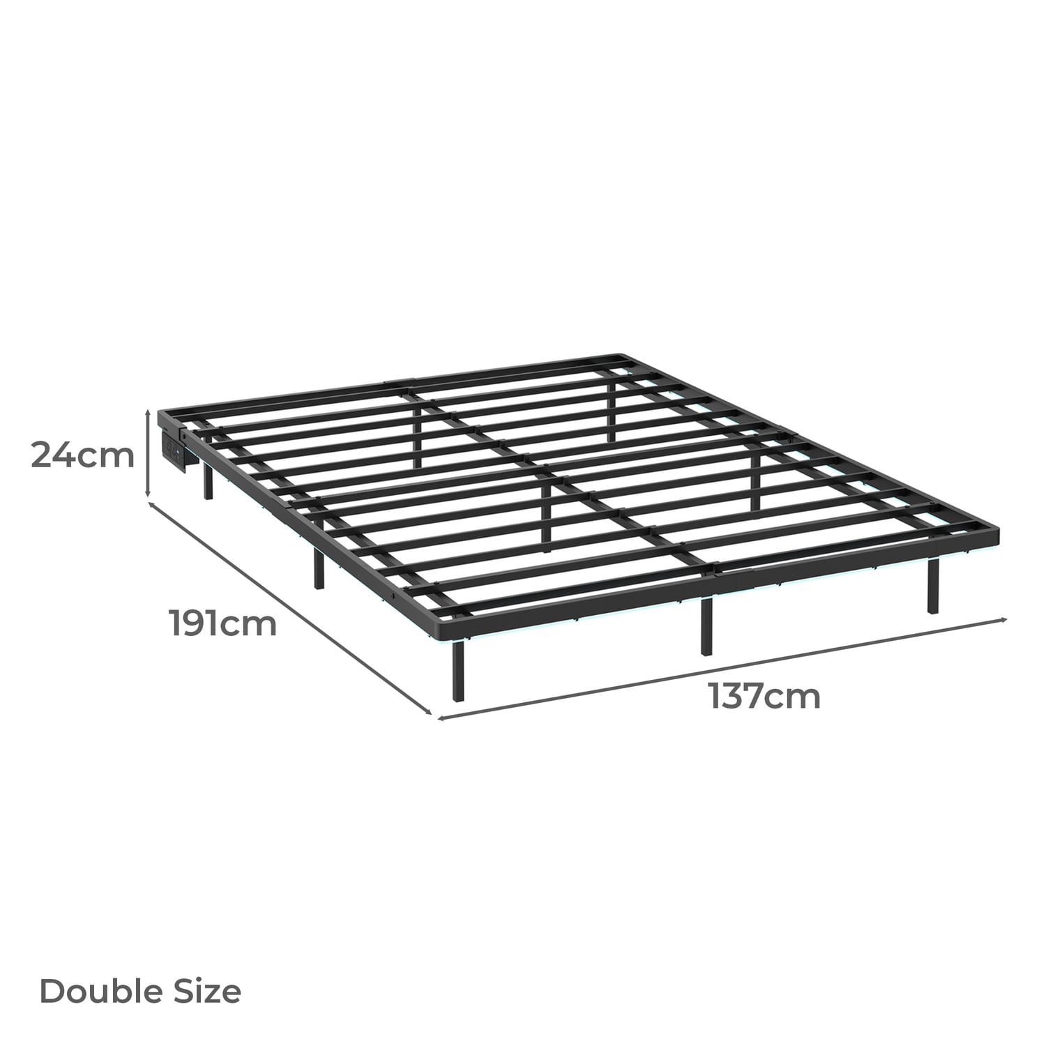 Bobby Bed Frame with LED & Charging Station