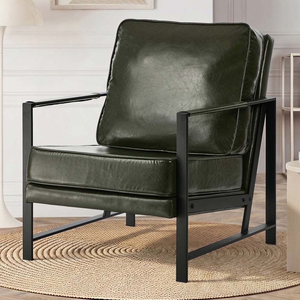 Kaeli Faux Leather Armchair