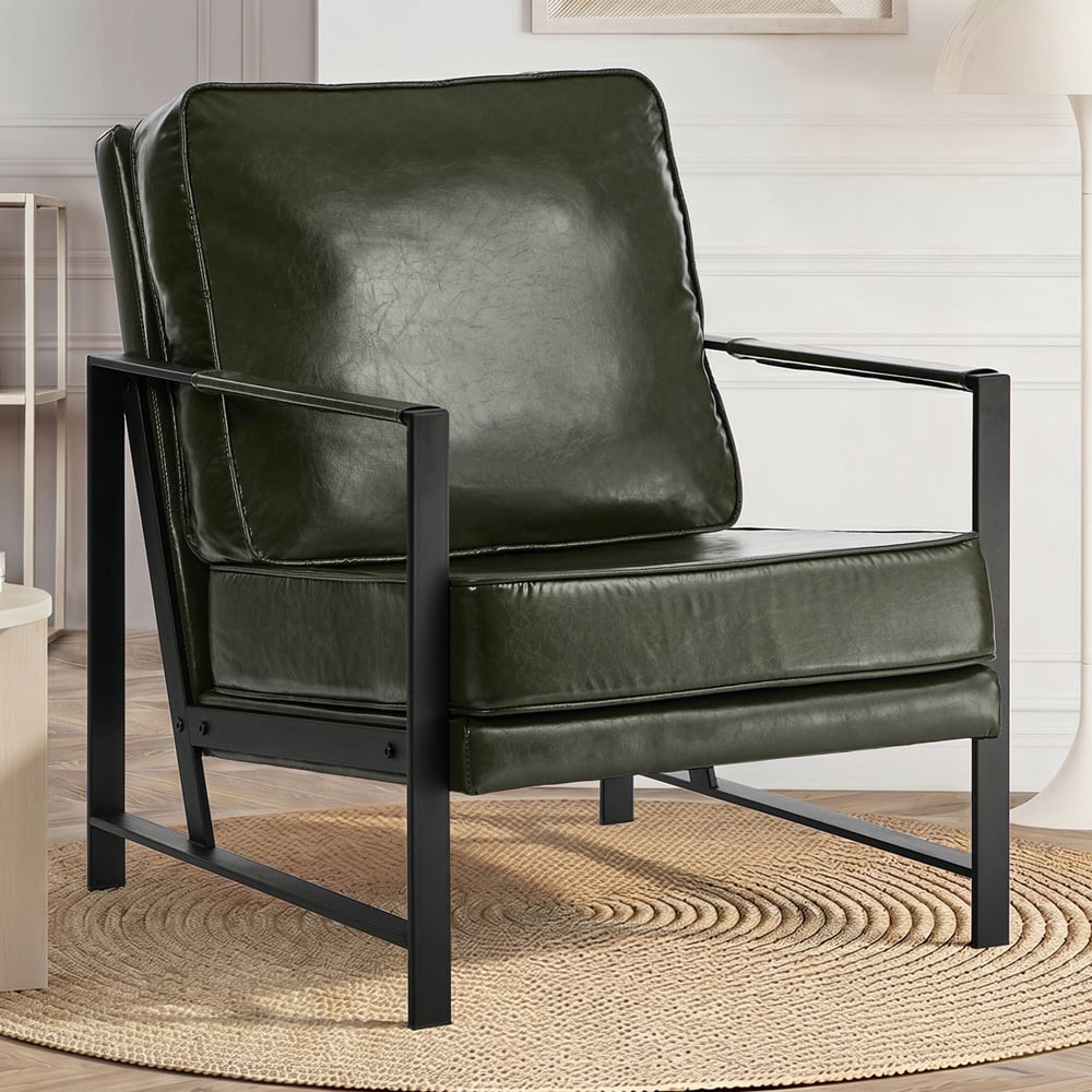 Kaeli Faux Leather Armchair