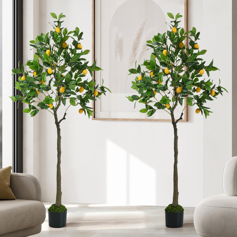 150cm Potted Faux Lemon Trees