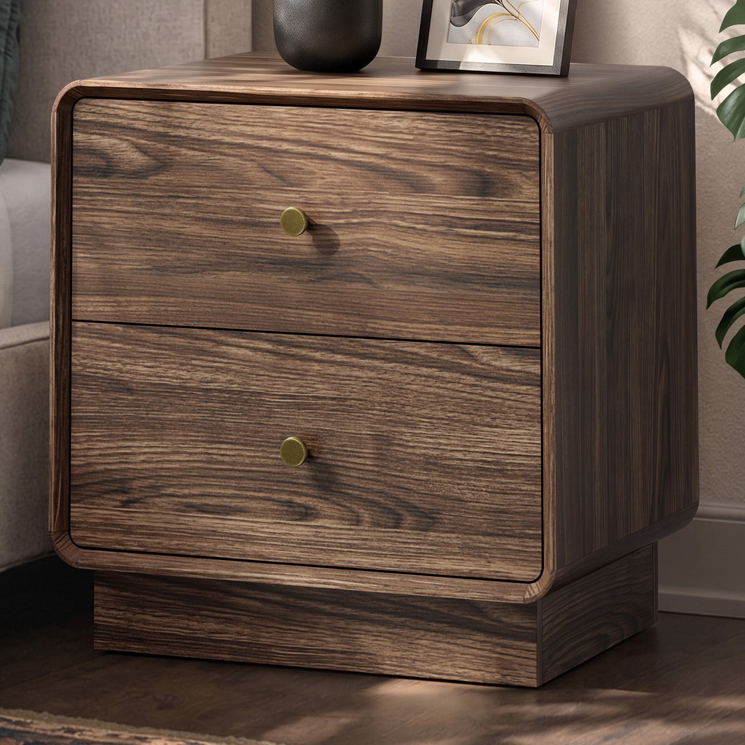 Zara 2 Drawer Bedside Table